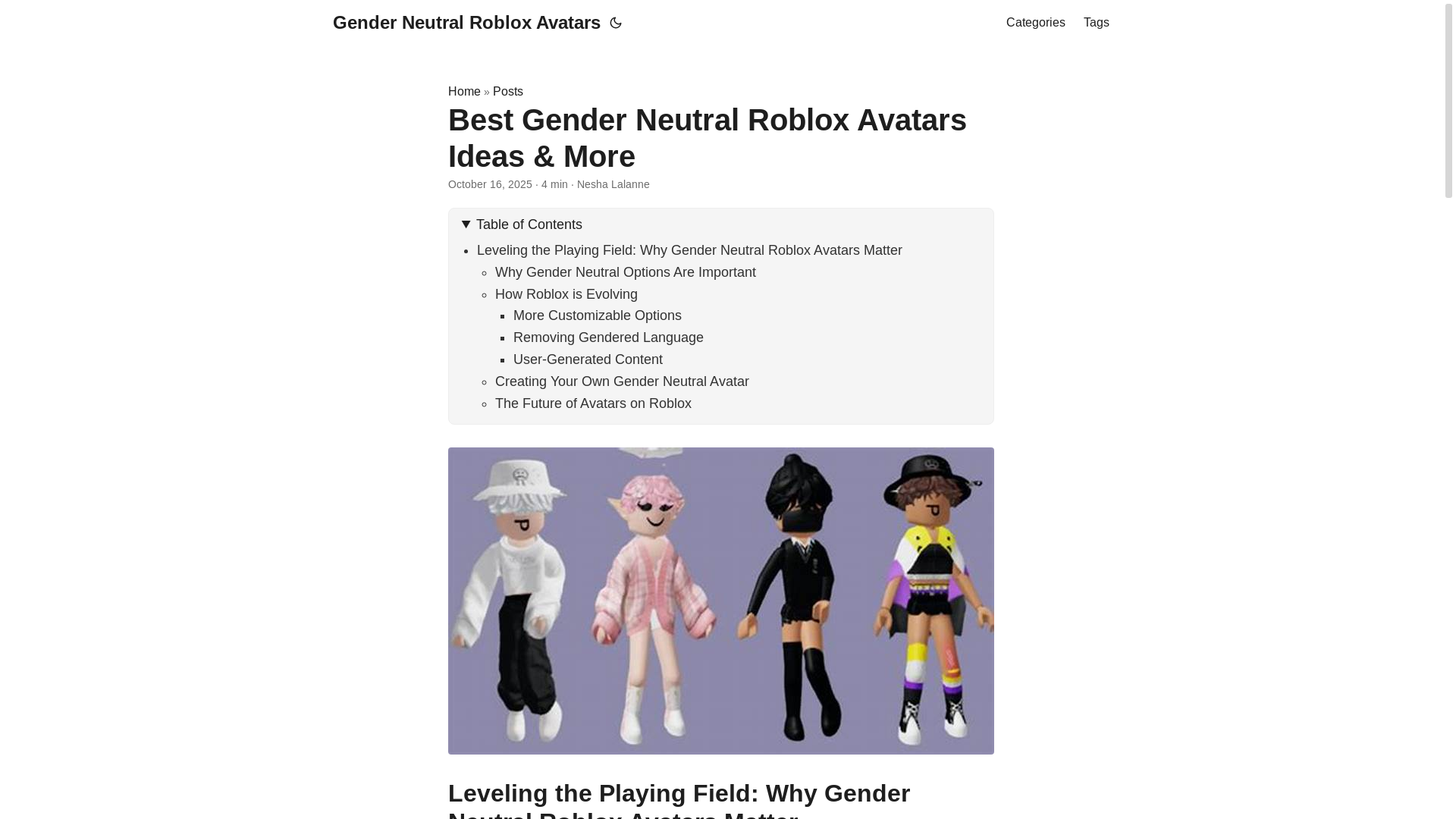 website screenshot of https://gender-neutral-roblox-avatars.pages.dev/