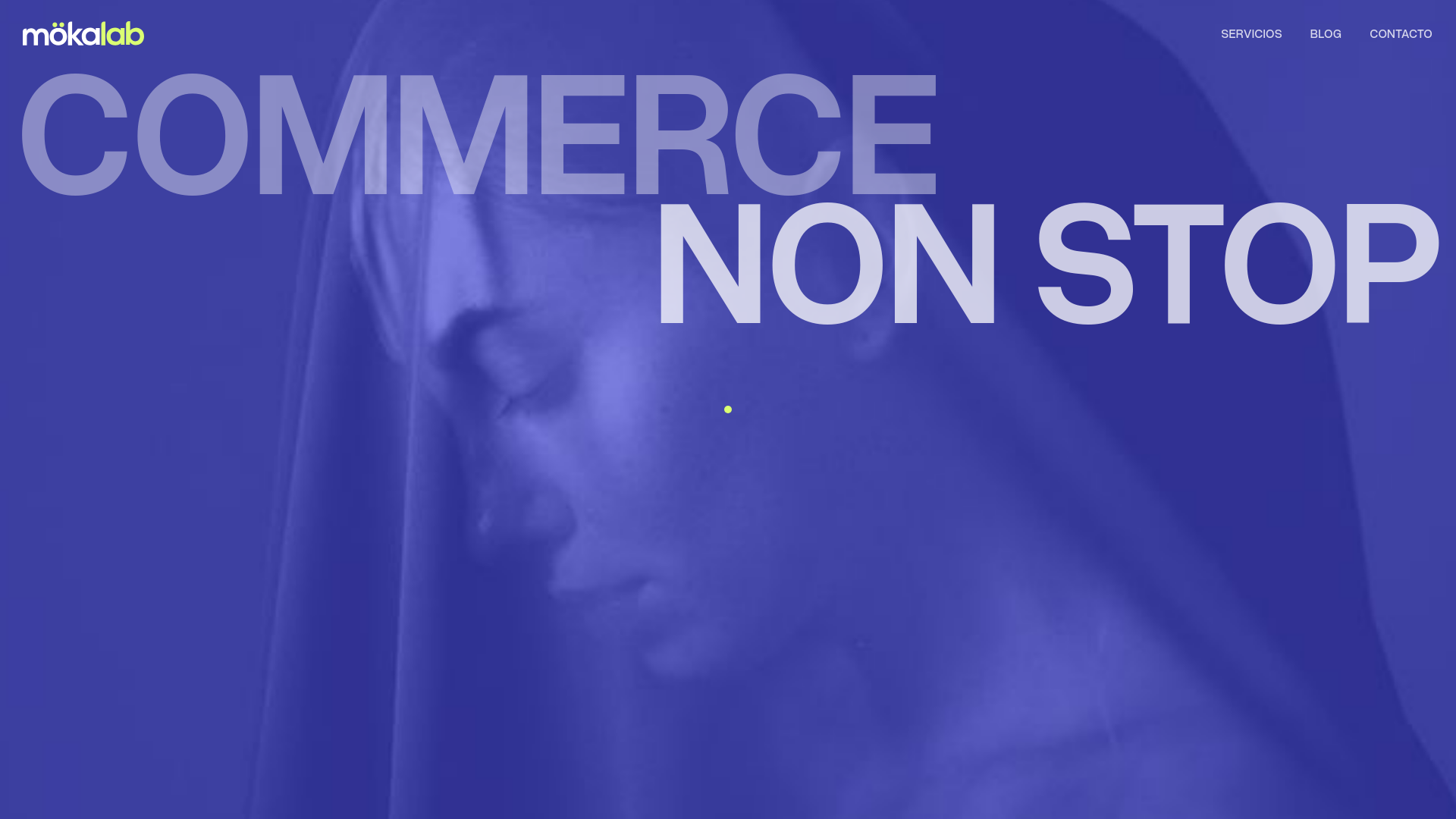 website screenshot of https://mokalab.studio/