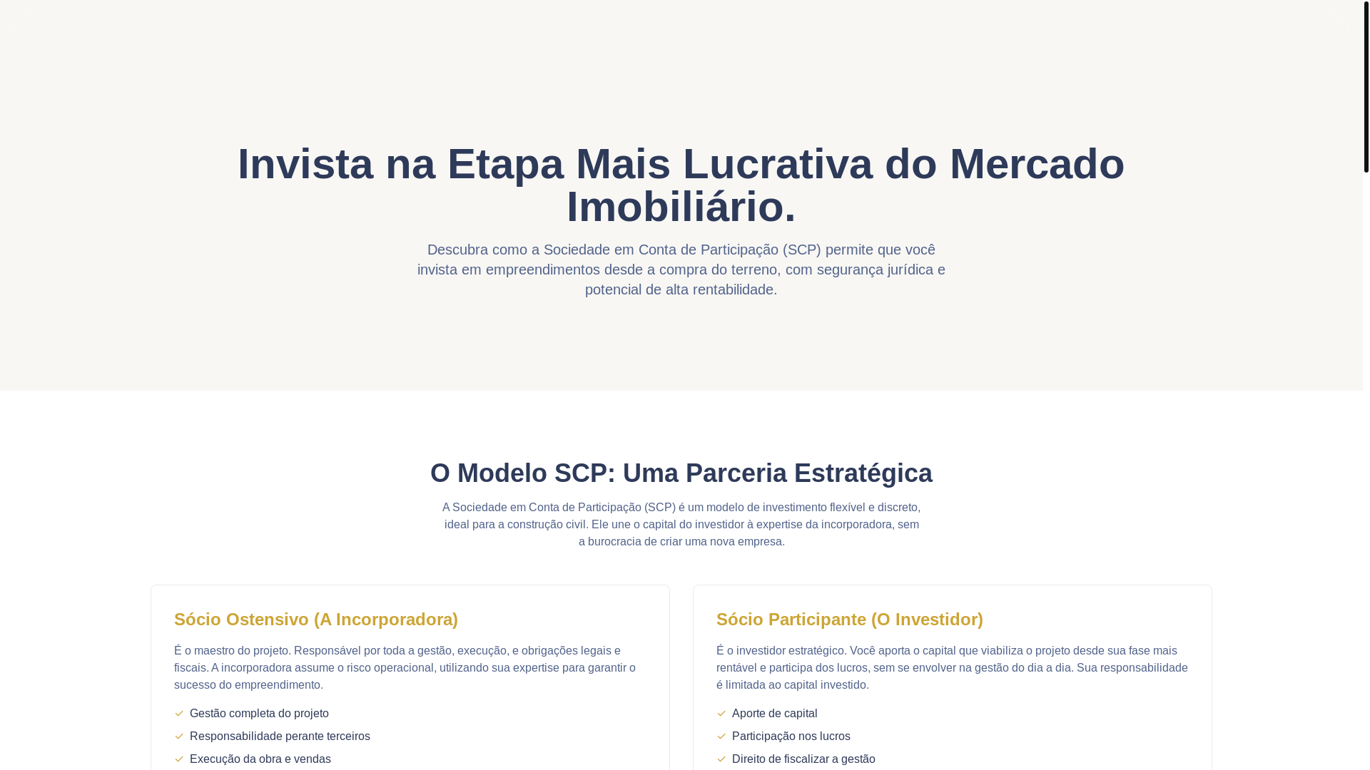 website screenshot of https://ubercorp.com.br/