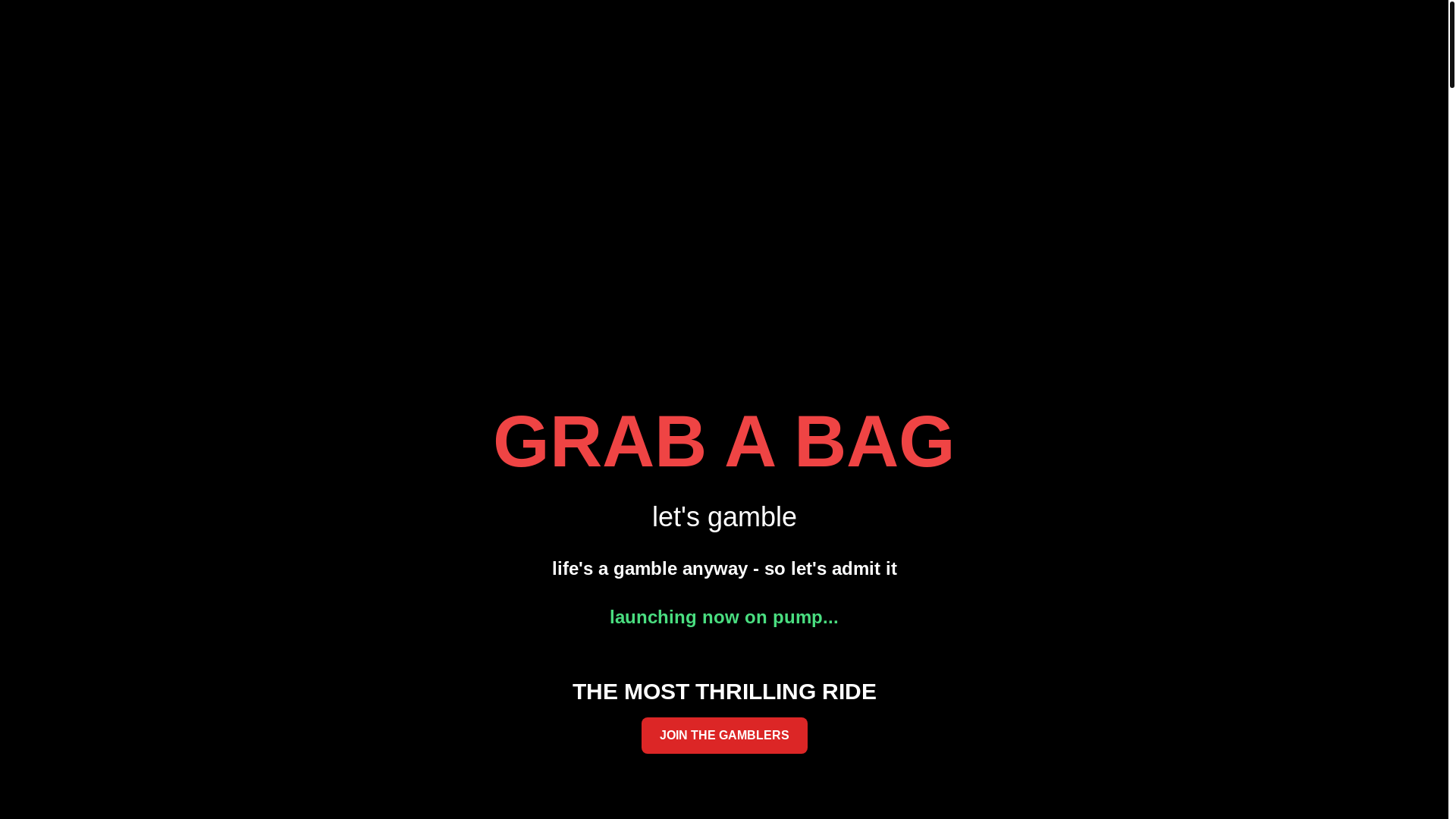 website screenshot of https://buyandgamble.fun/