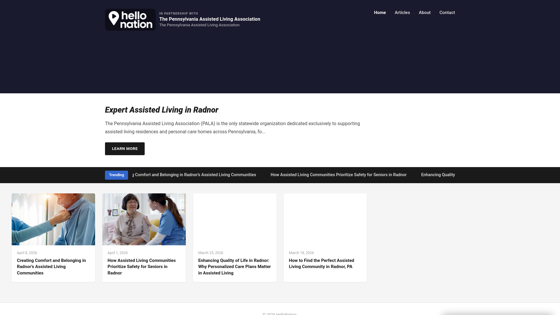 website screenshot of https://personalcareexpertinradnor.org/