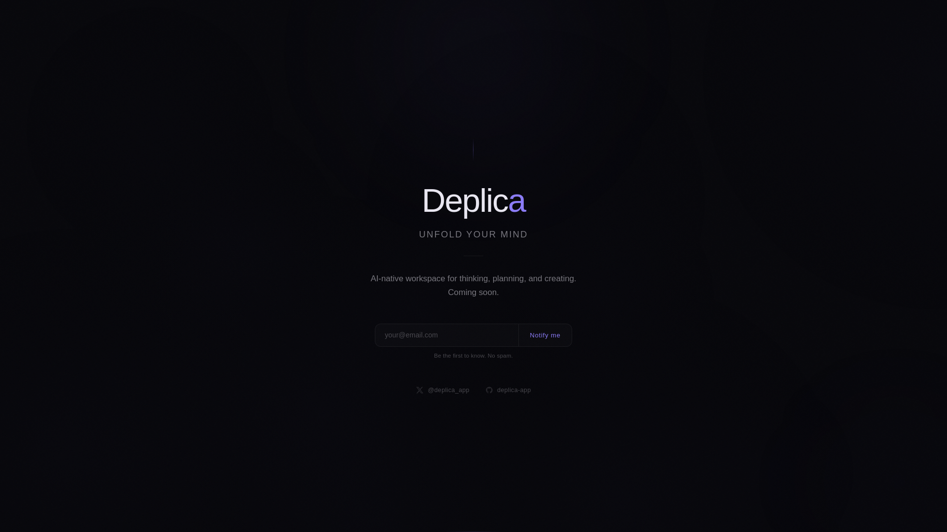 website screenshot of https://deplica.pages.dev/