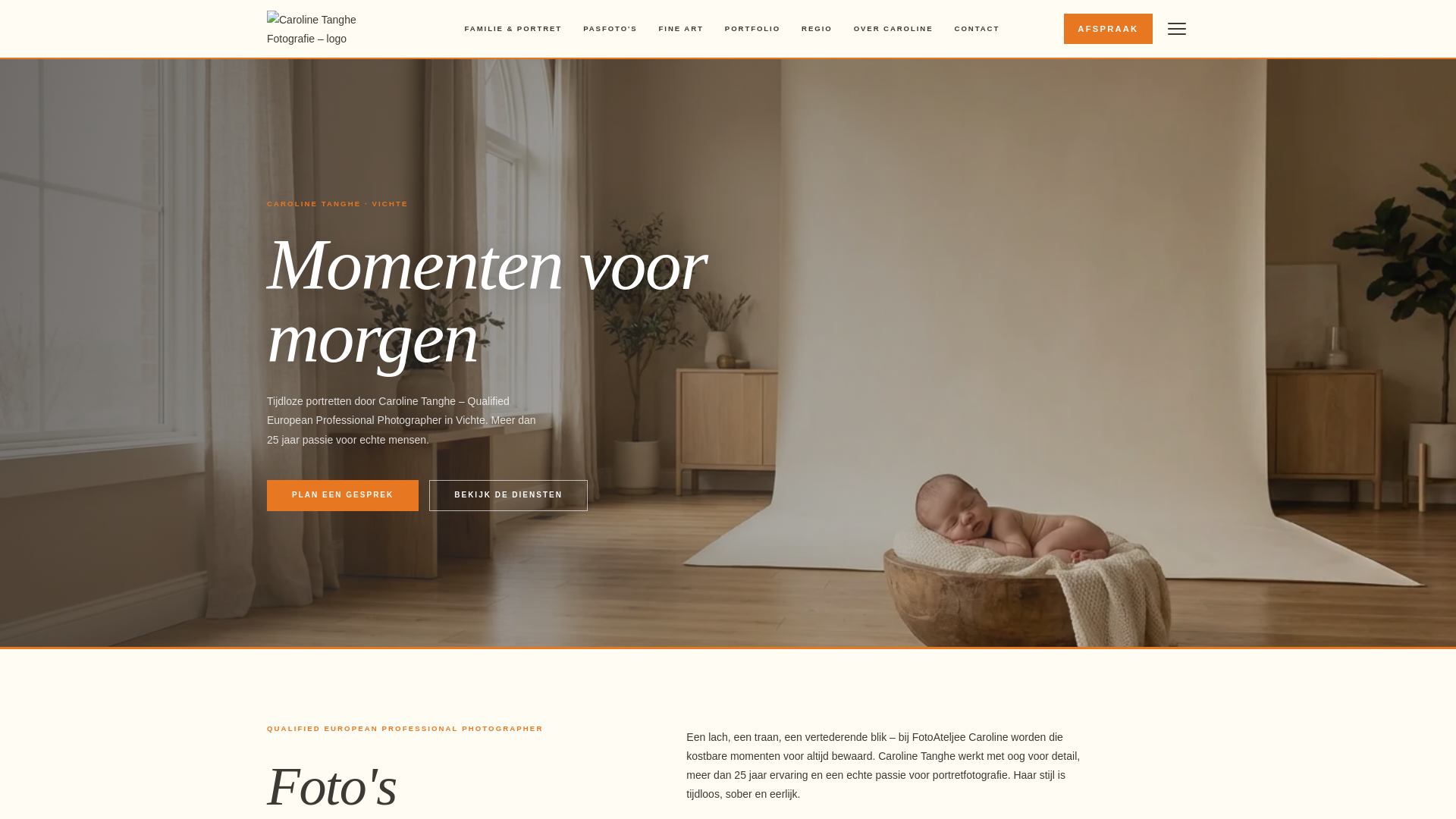 website screenshot of https://fotoateljee-caroline.pages.dev/