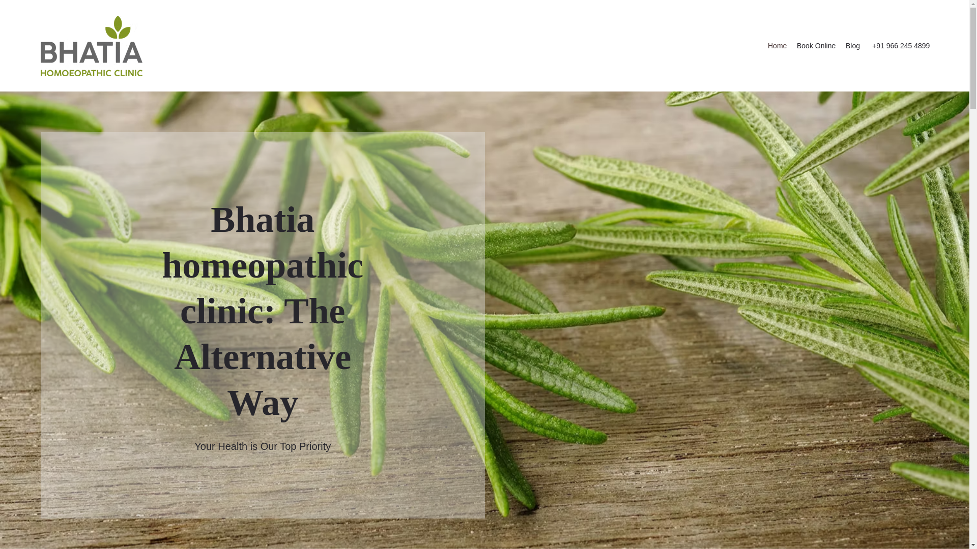 website screenshot of https://bhatiahomeopathicclinic.com/