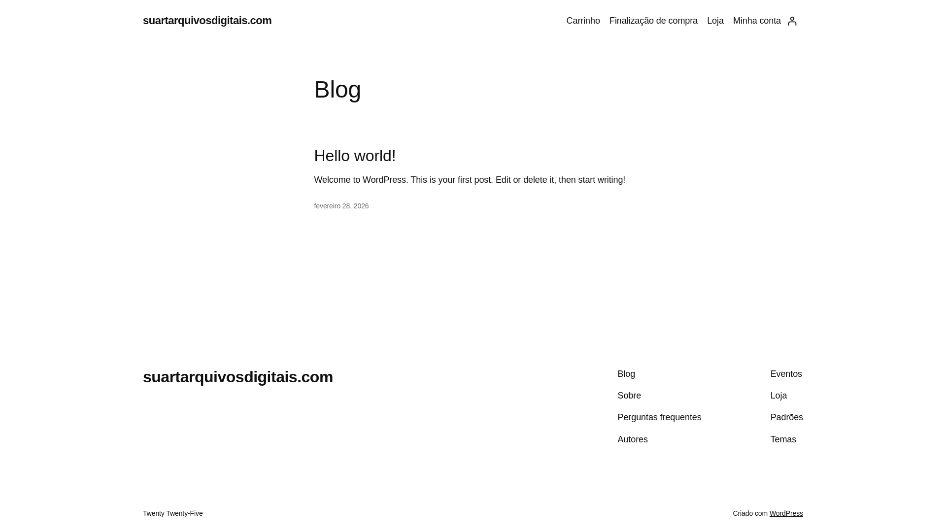 website screenshot of https://suartarquivosdigitais.com/