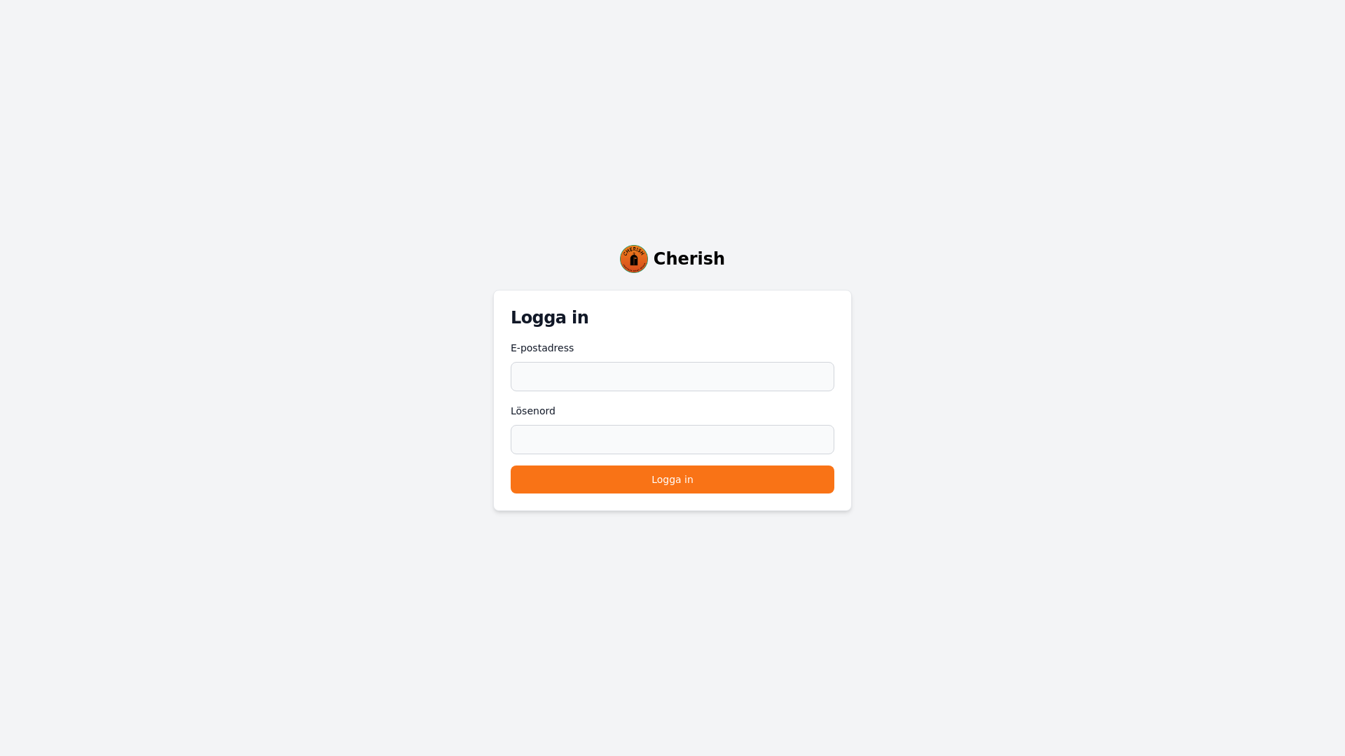 website screenshot of https://cherish-admin.pages.dev/