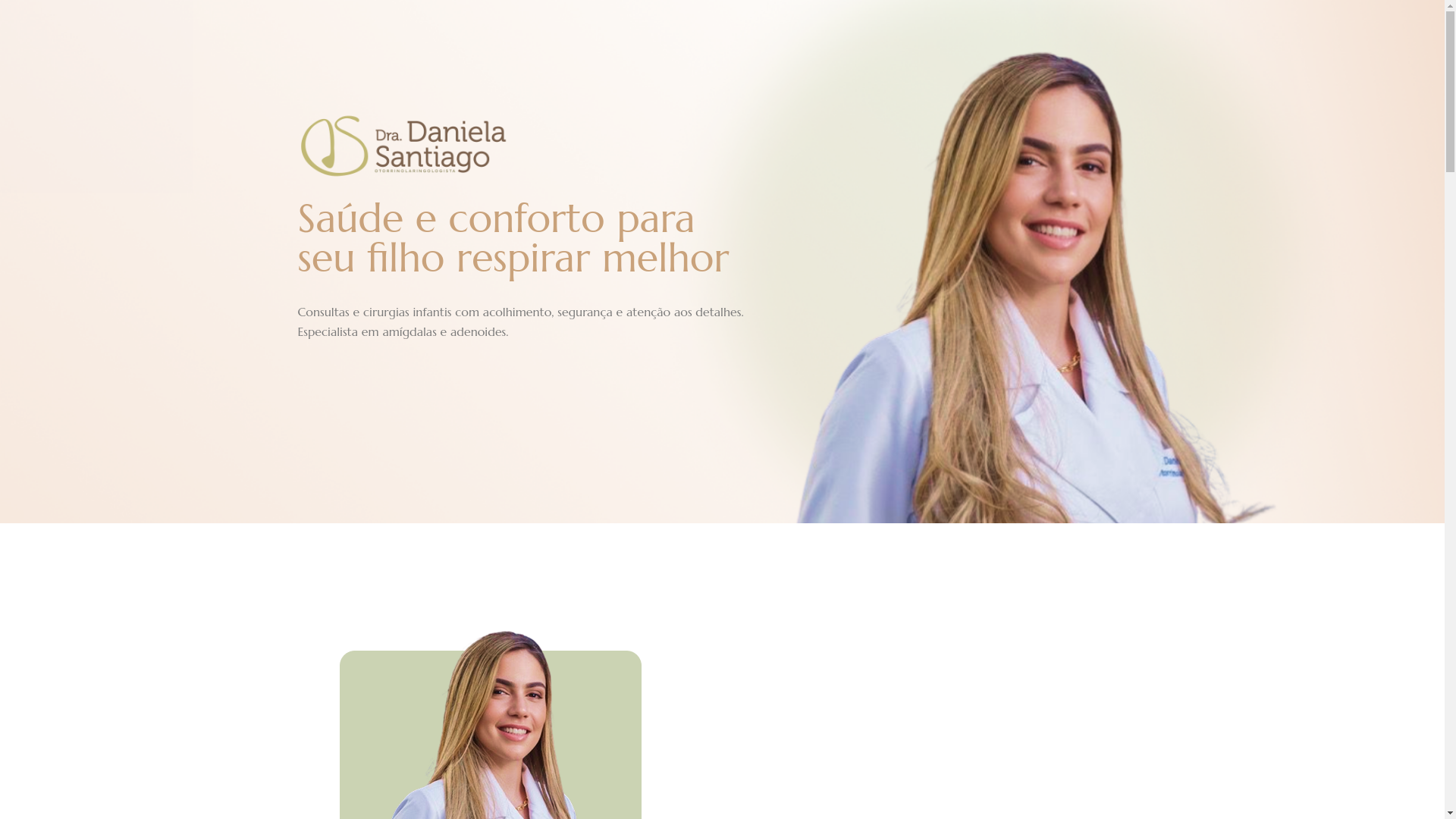 website screenshot of https://dradanielasantiago.com.br/