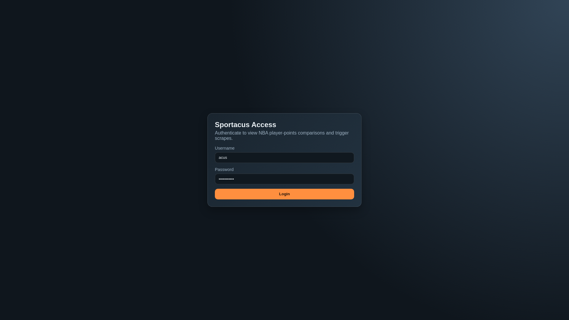 website screenshot of https://sportacus.pages.dev/