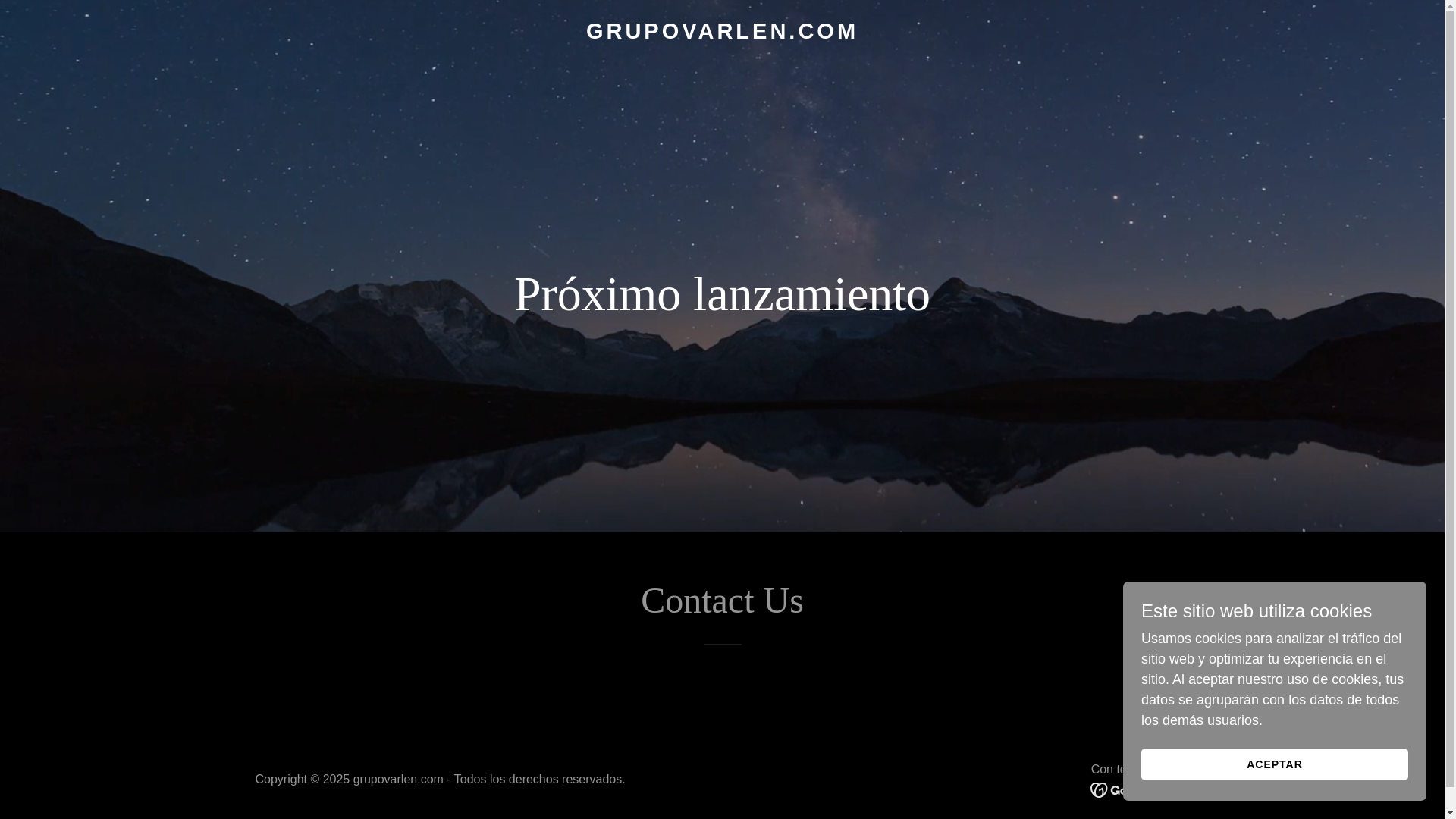 website screenshot of https://grupovarlen.com/