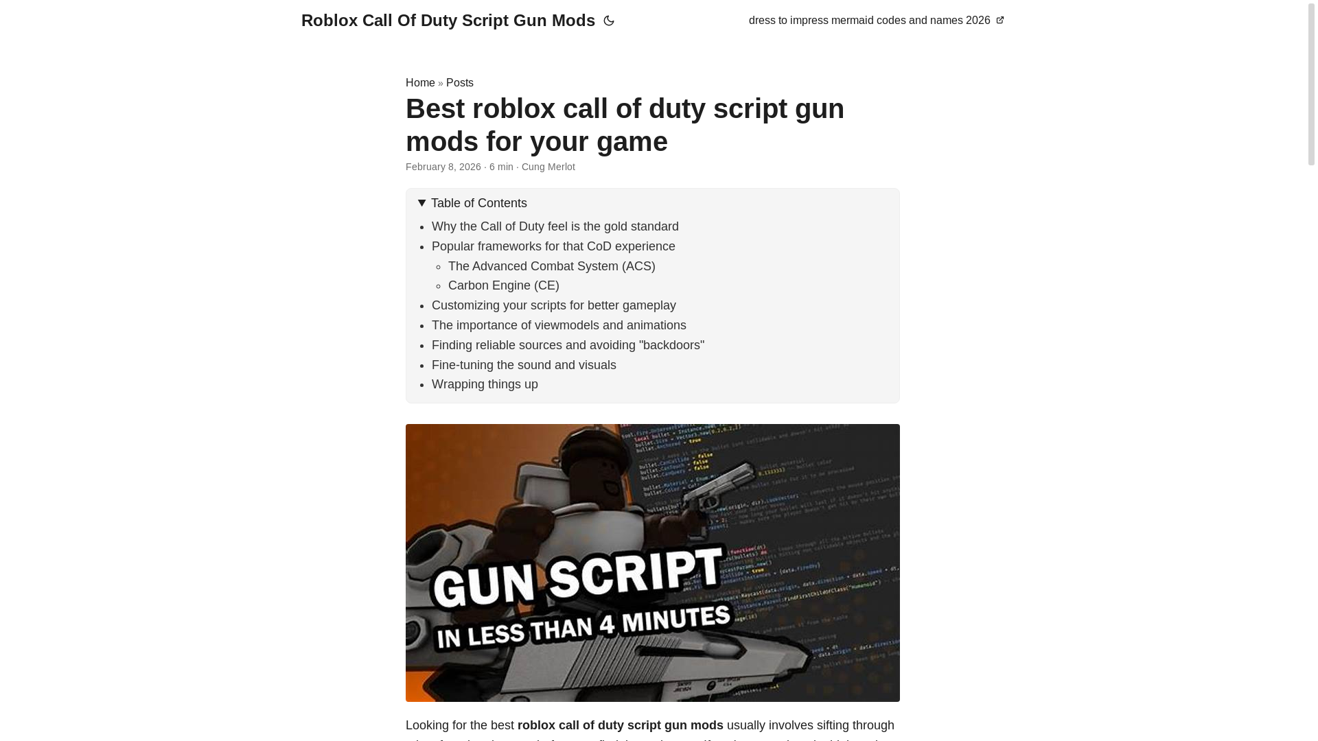 website screenshot of https://roblox-call-of-duty-script-gun-mods.pages.dev/