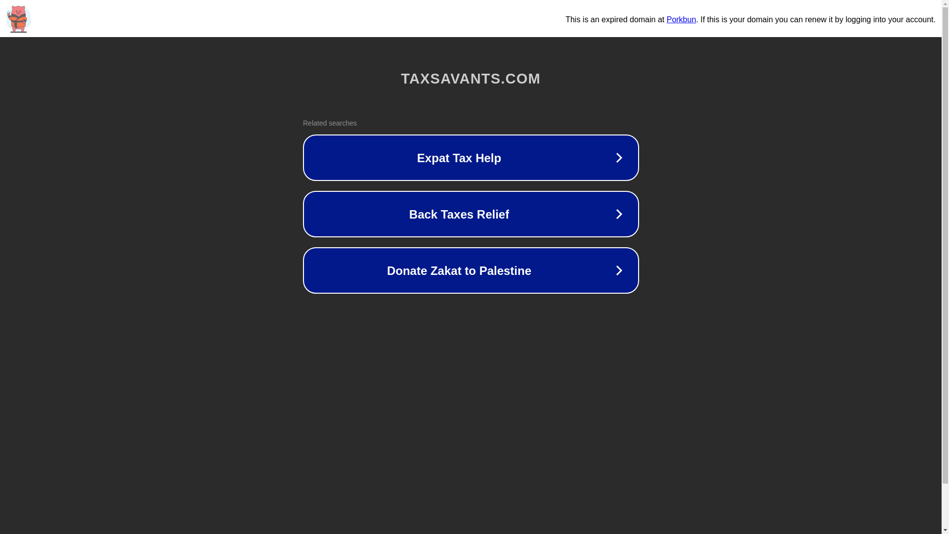 website screenshot of https://taxsavants.com/