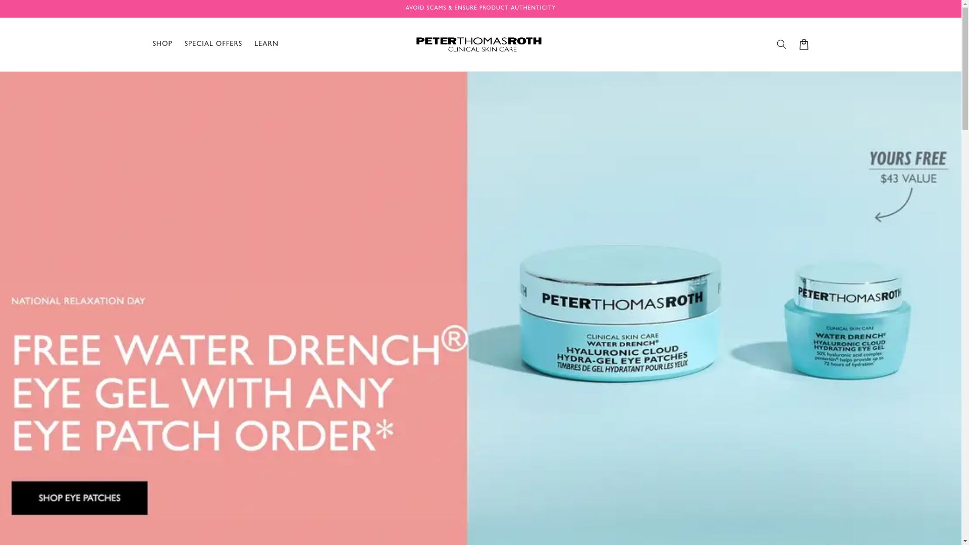website screenshot of https://try-peterthomasroth.shop/