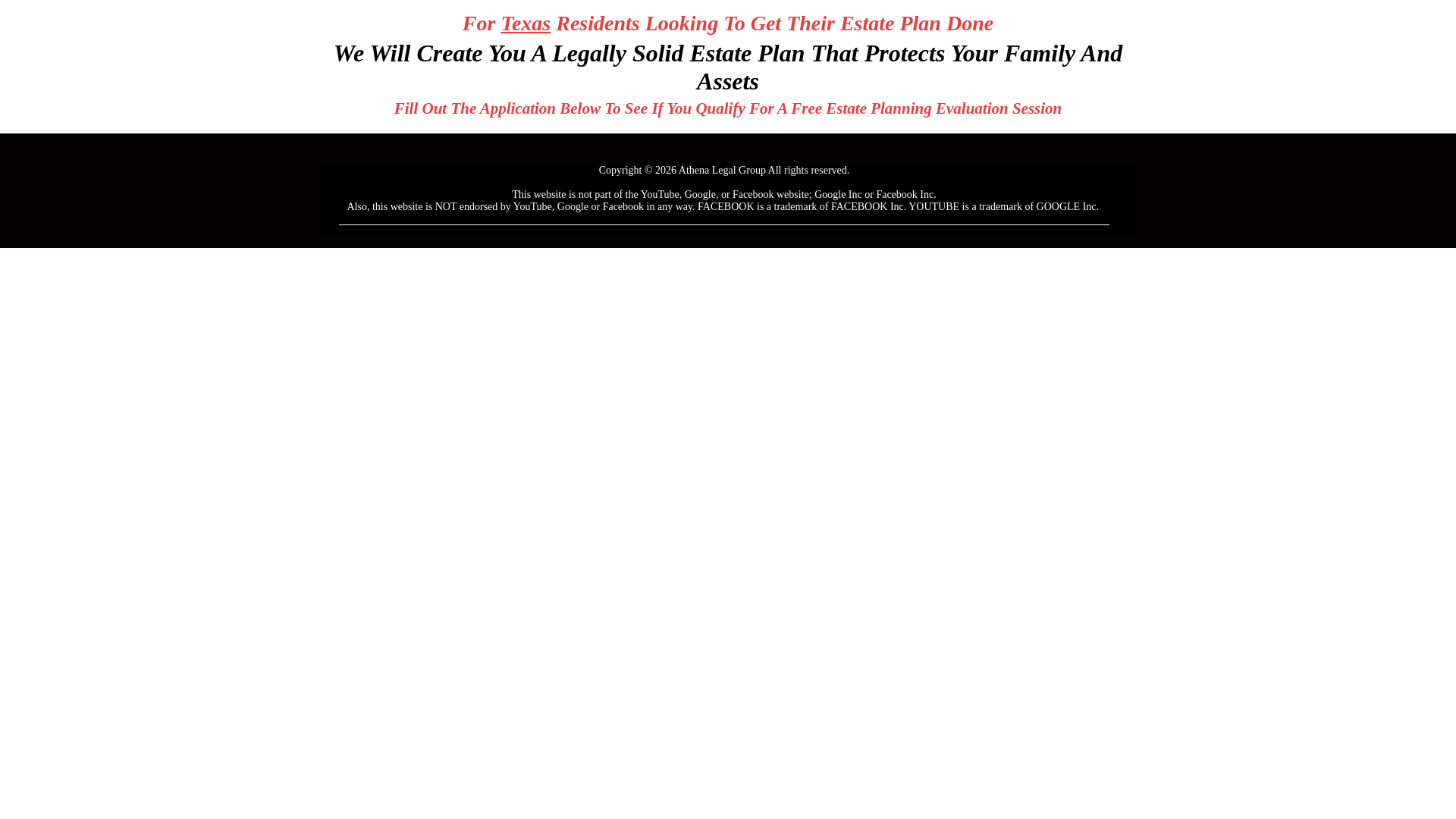 website screenshot of https://athenaestateplanning.com/