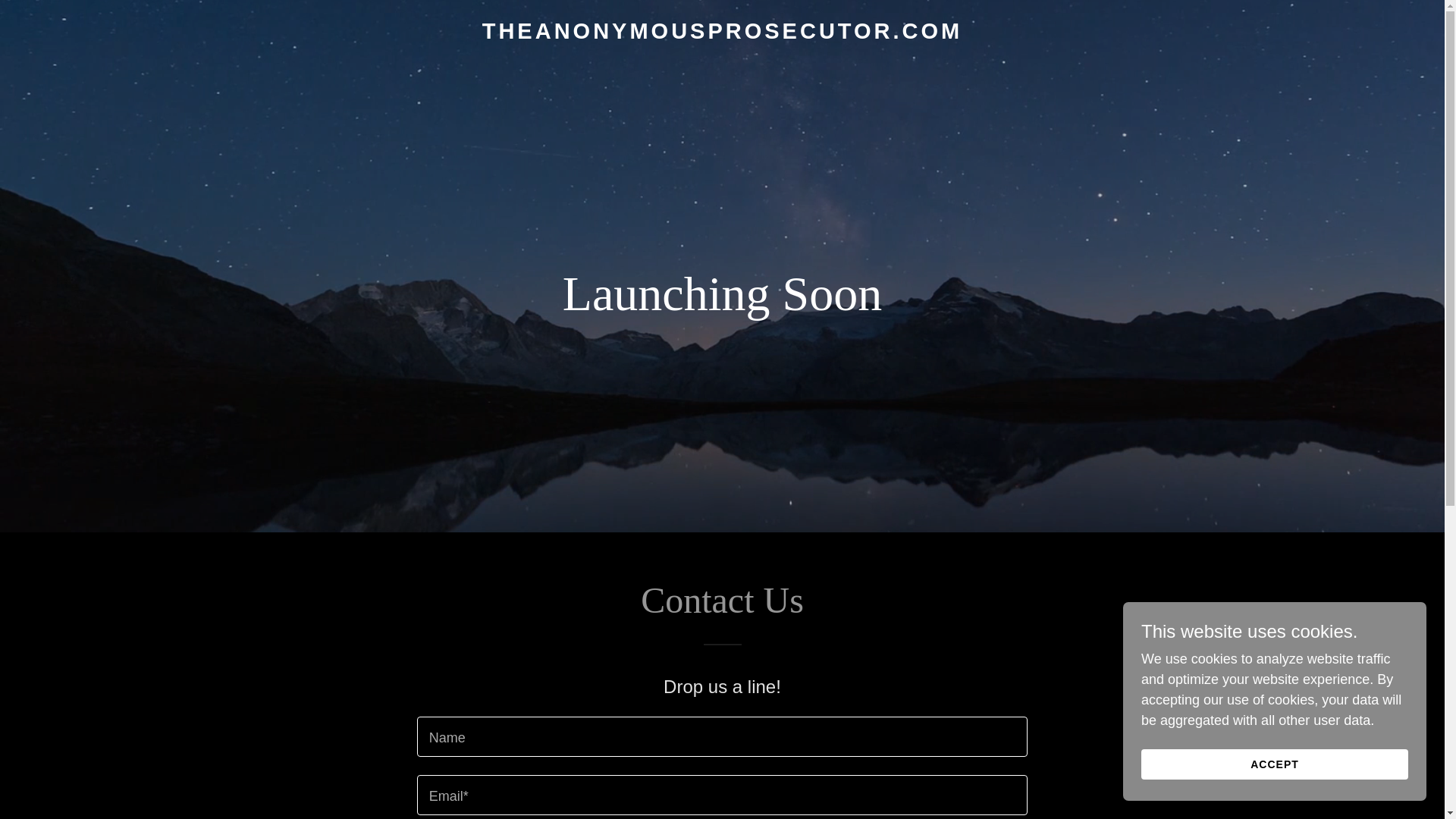 website screenshot of https://theanonymousprosecutor.com/