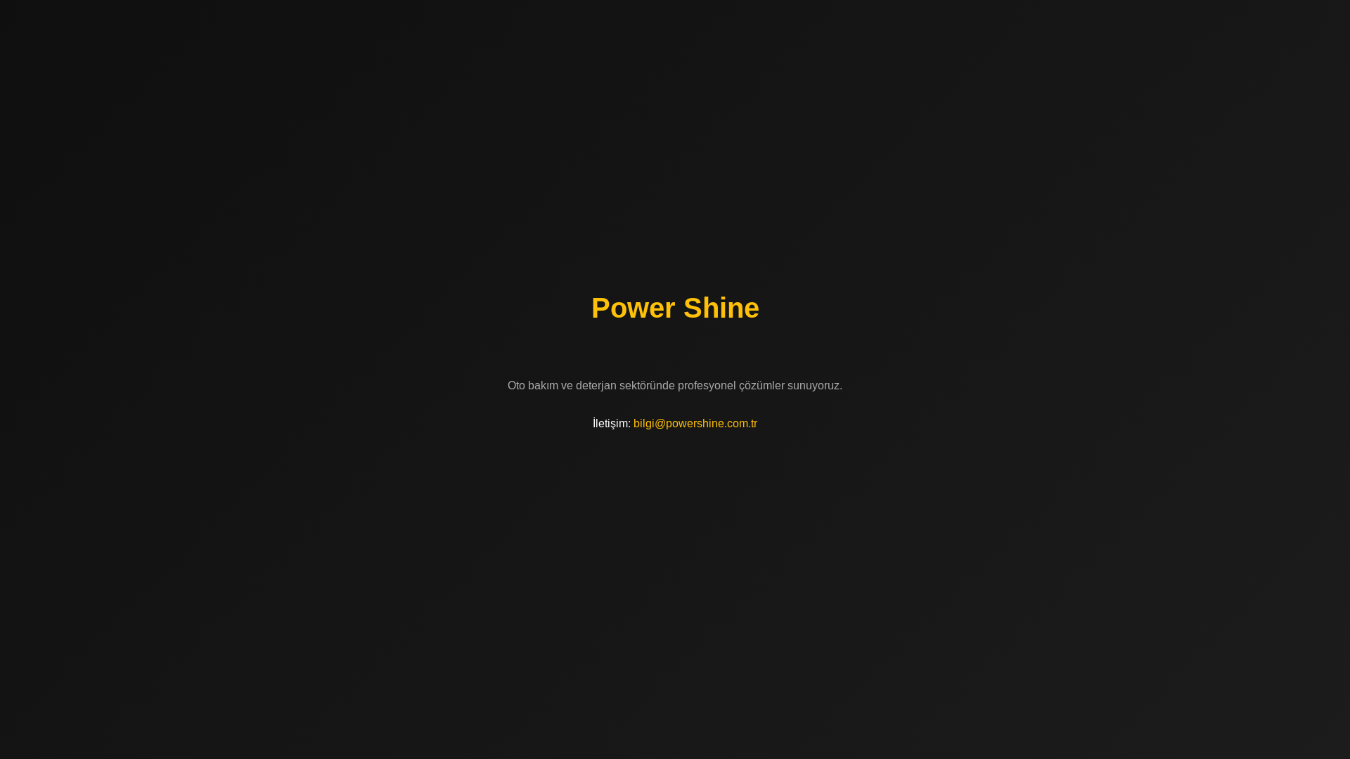 website screenshot of https://powershine.com.tr/