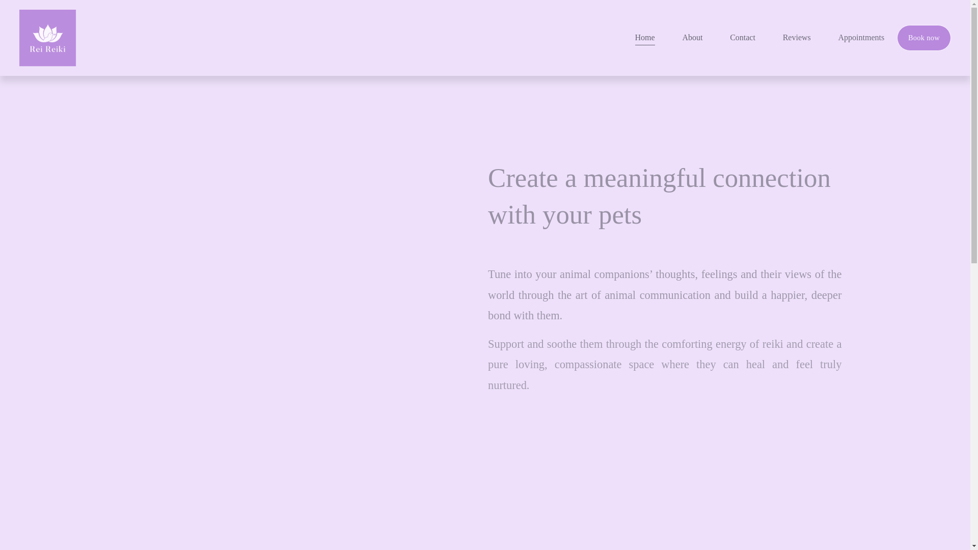 website screenshot of https://healingwithrei.com.au/