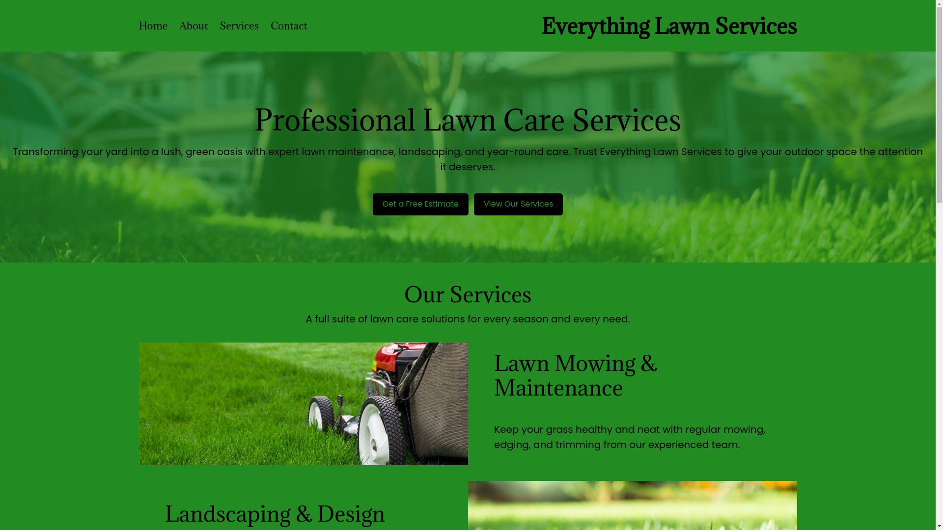 website screenshot of https://lawnservicings.com/