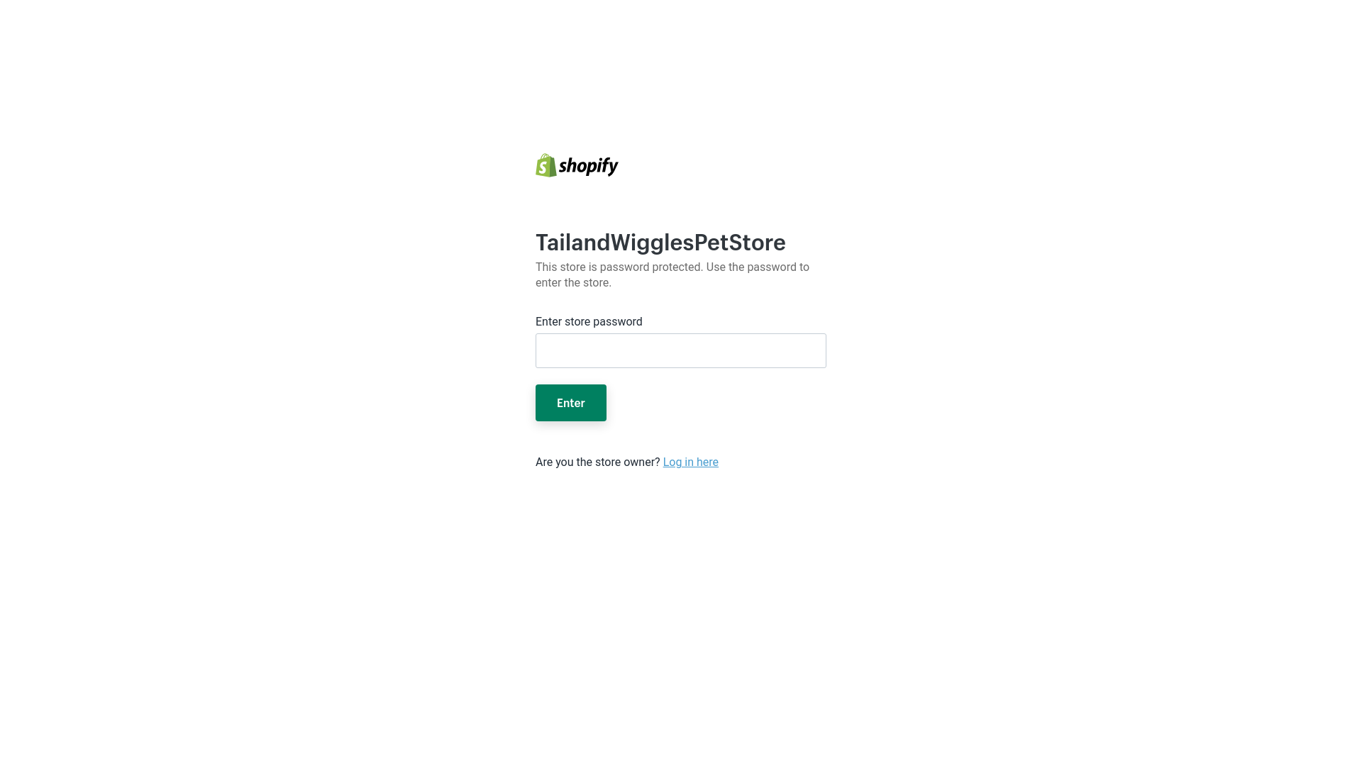 website screenshot of https://tailandwigglespetstore.com/