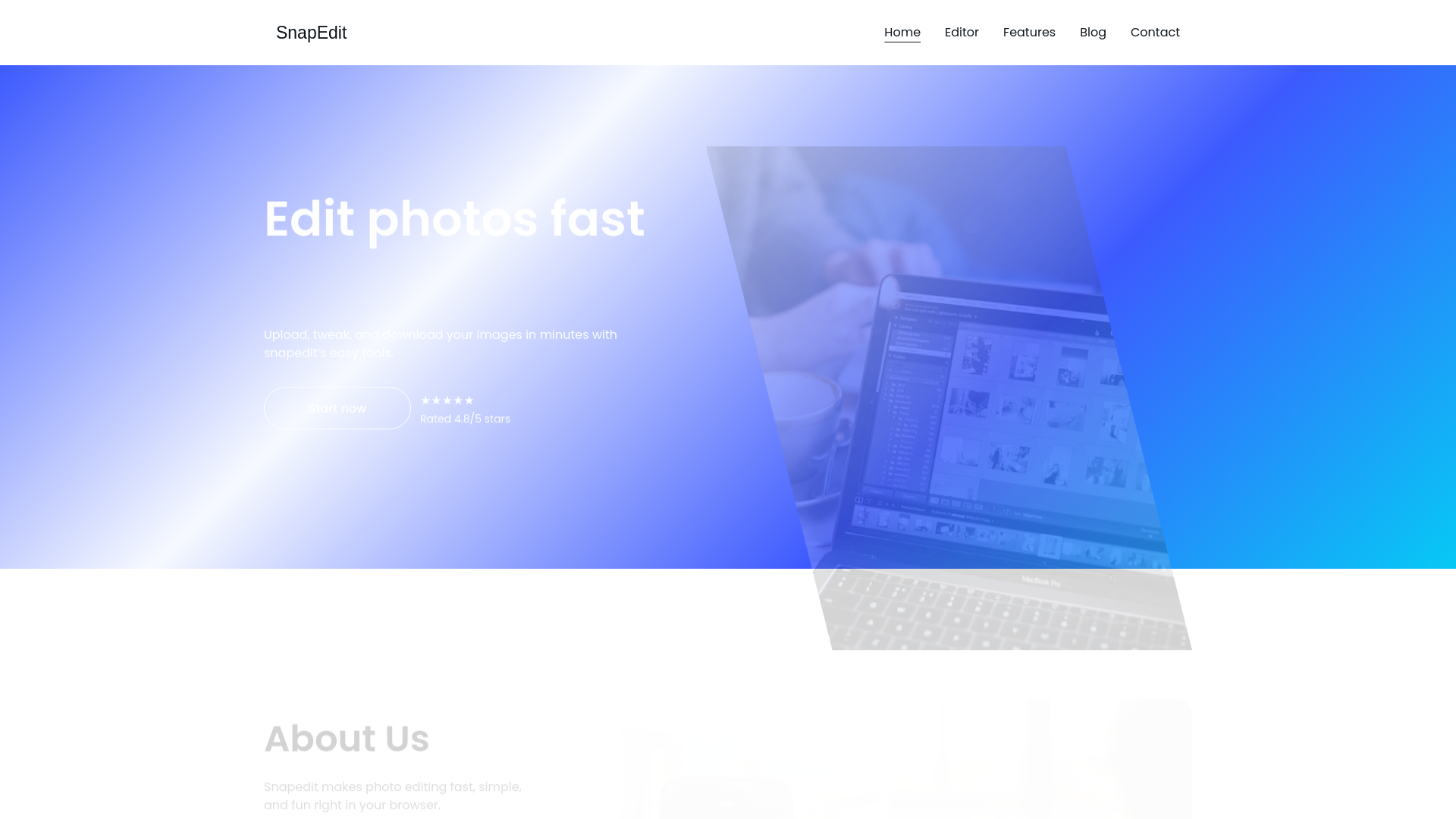 website screenshot of https://picretouch.eu