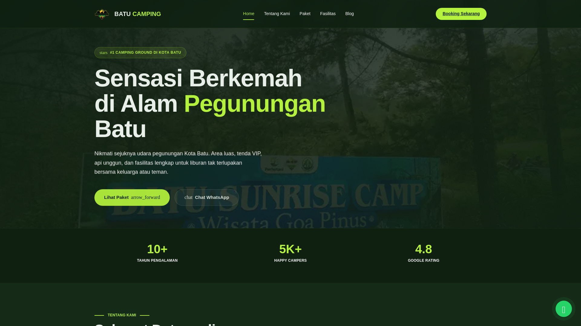 website screenshot of https://batucamping.web.id/