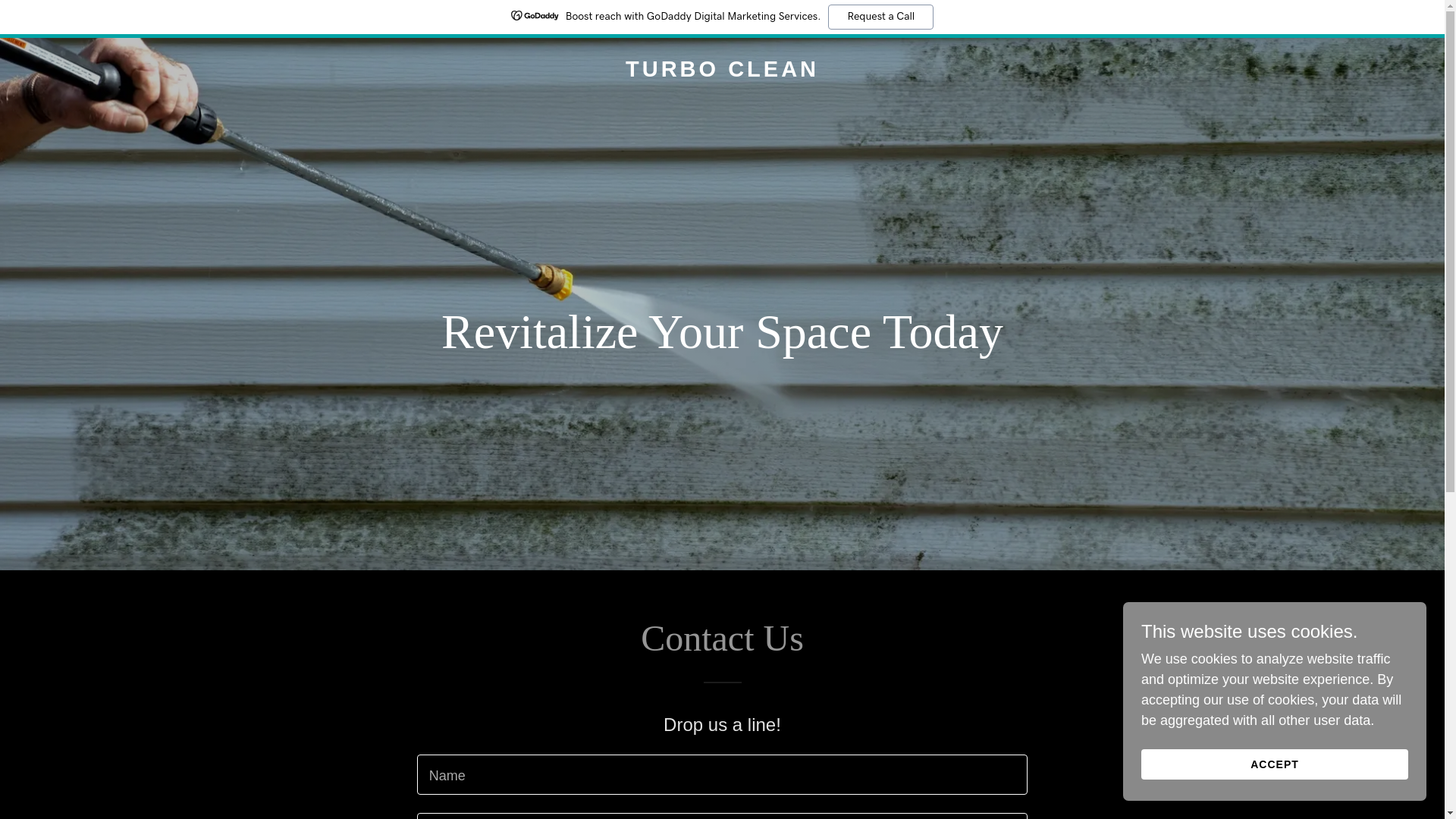 website screenshot of https://turboclean.team/
