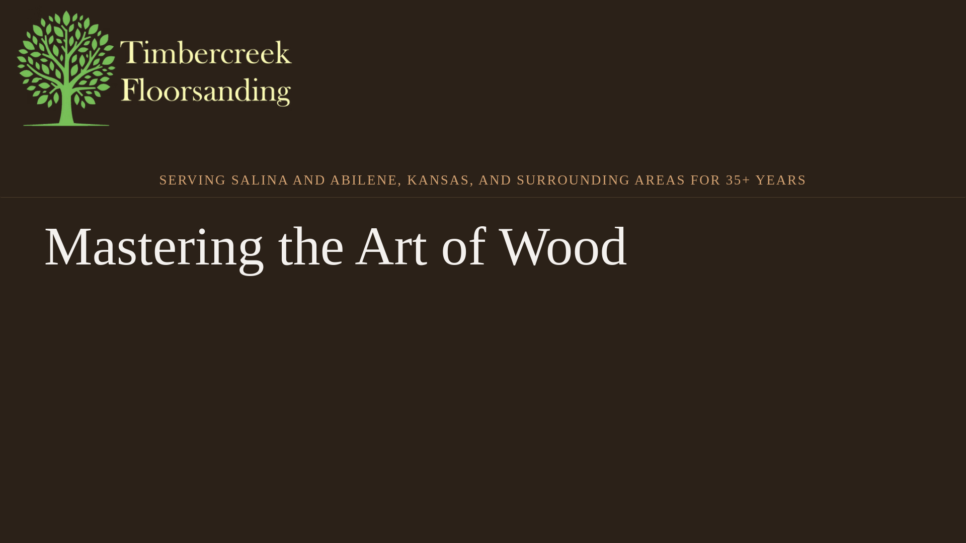 website screenshot of https://timbercreekfloorsanding.com/