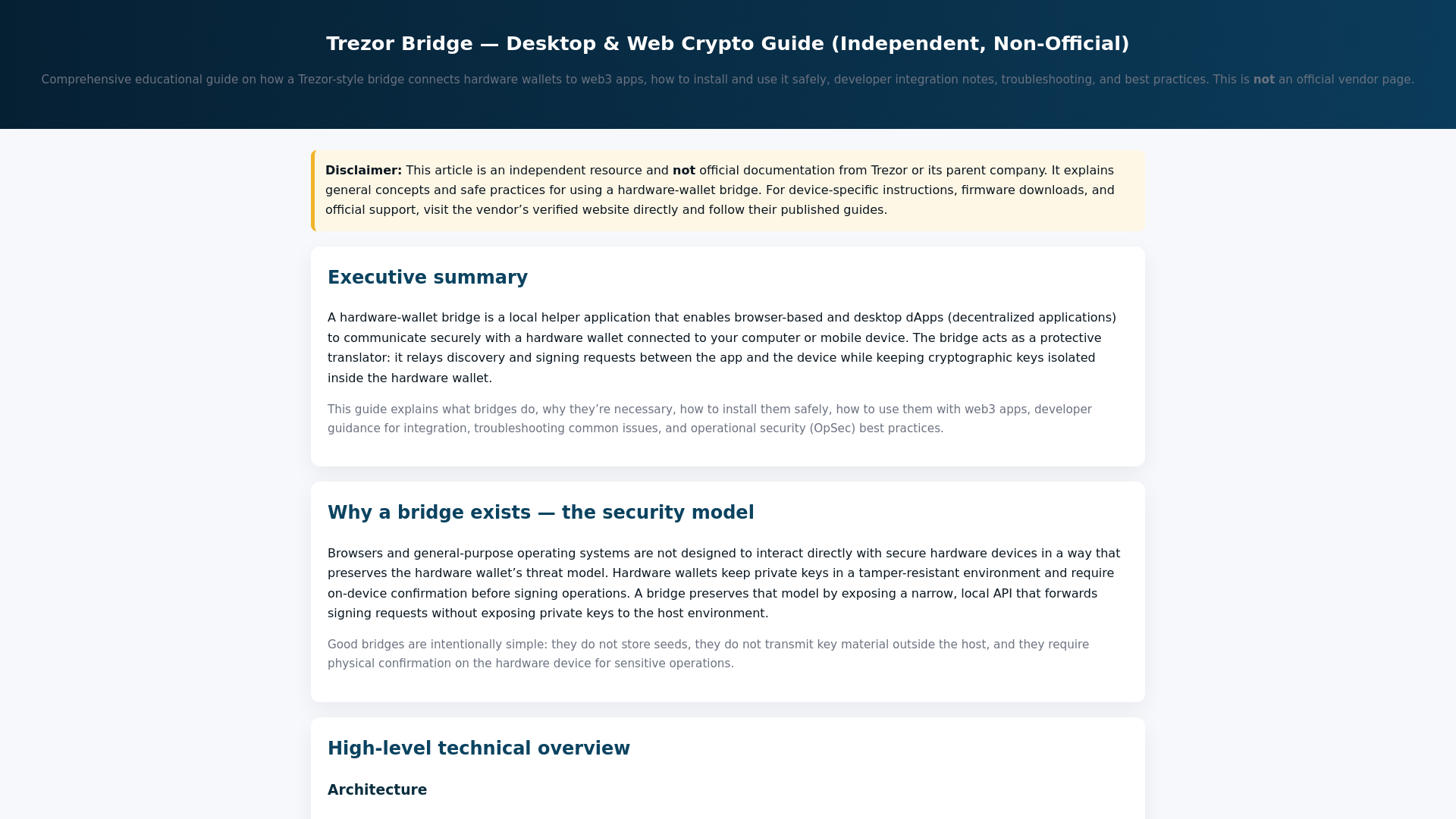 website screenshot of https://io-briedge-trzr-faq.pages.dev