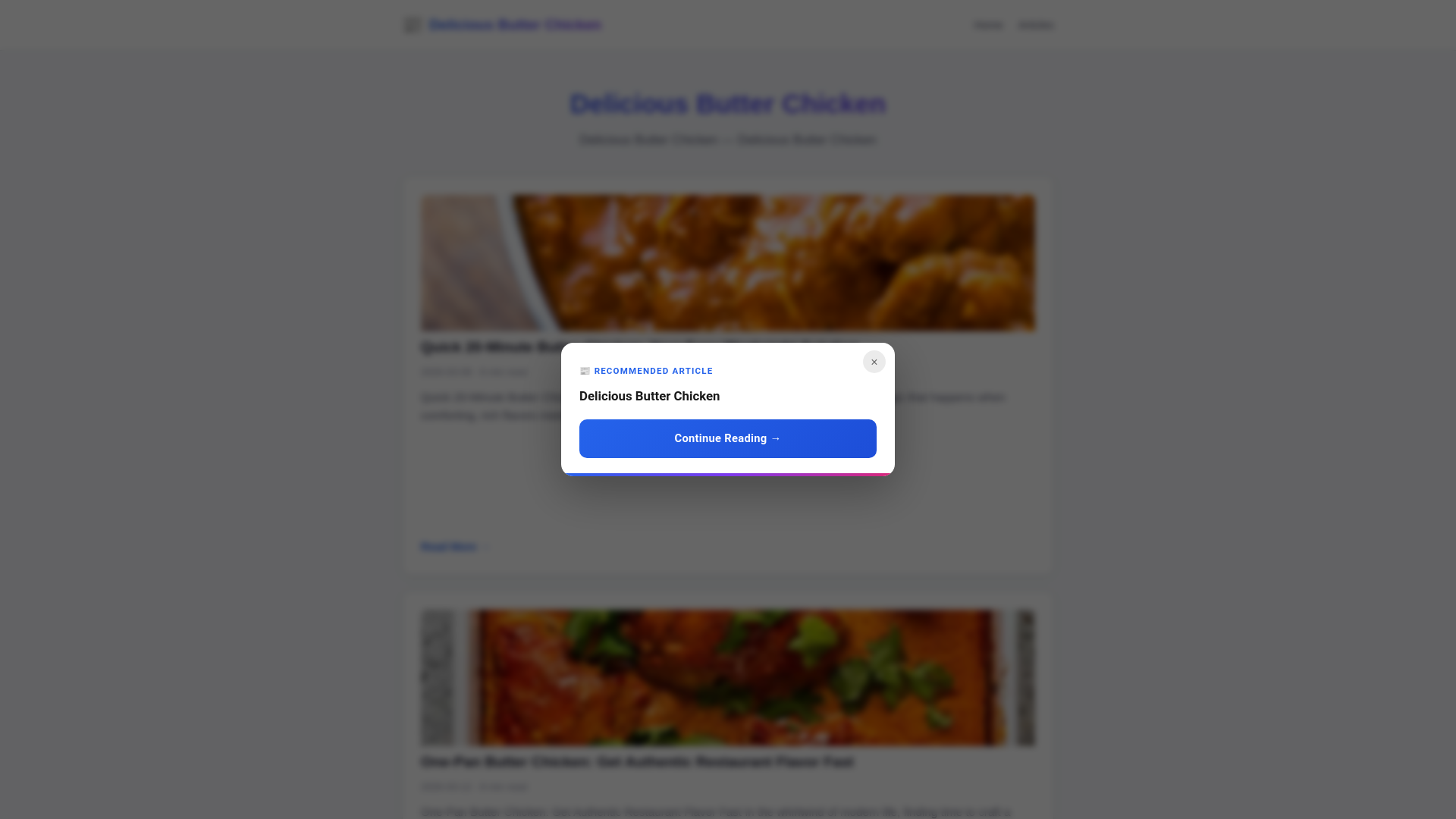 website screenshot of https://delicious-butter-chicken.pages.dev/