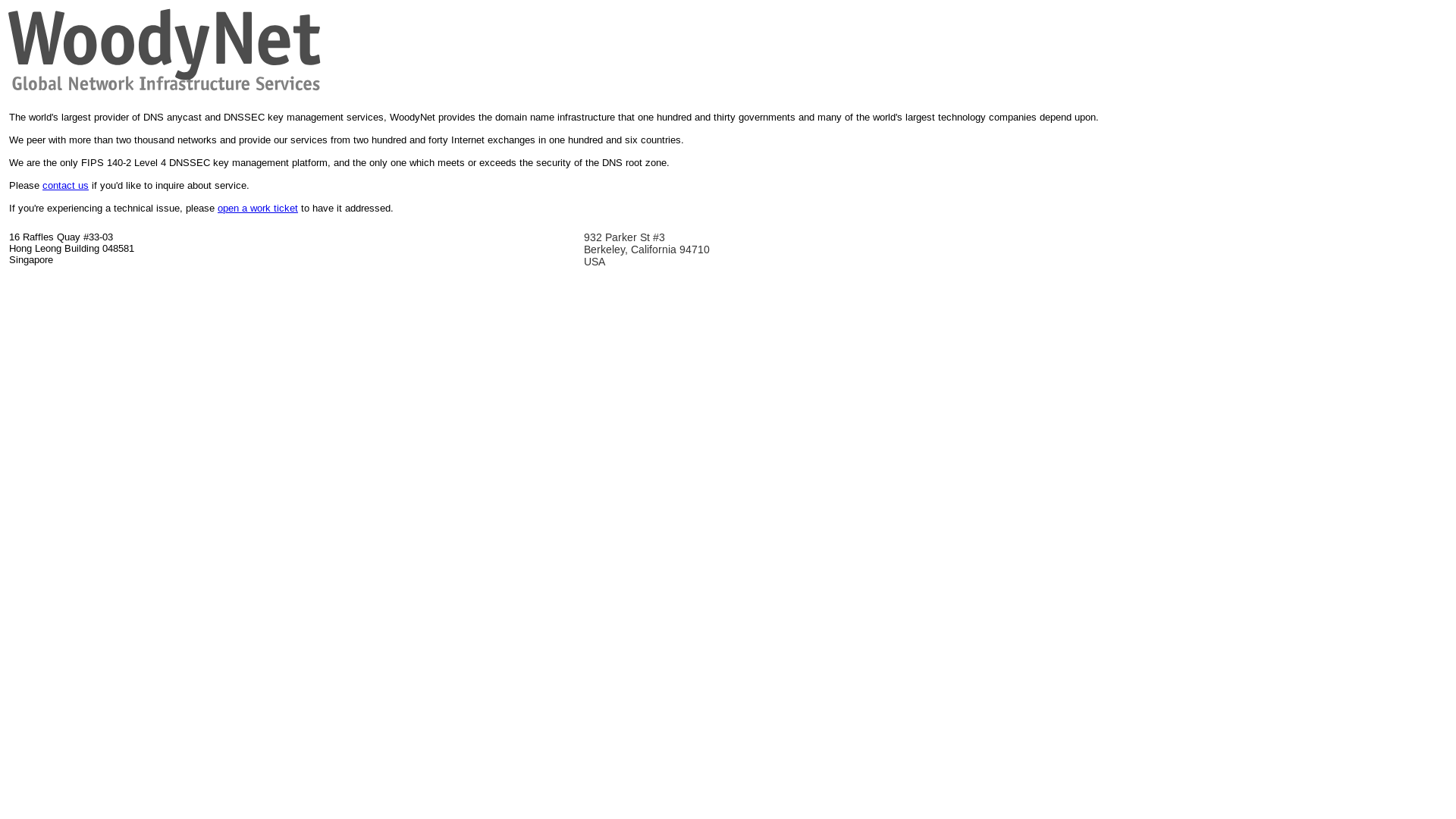 website screenshot of https://woodynet.net/