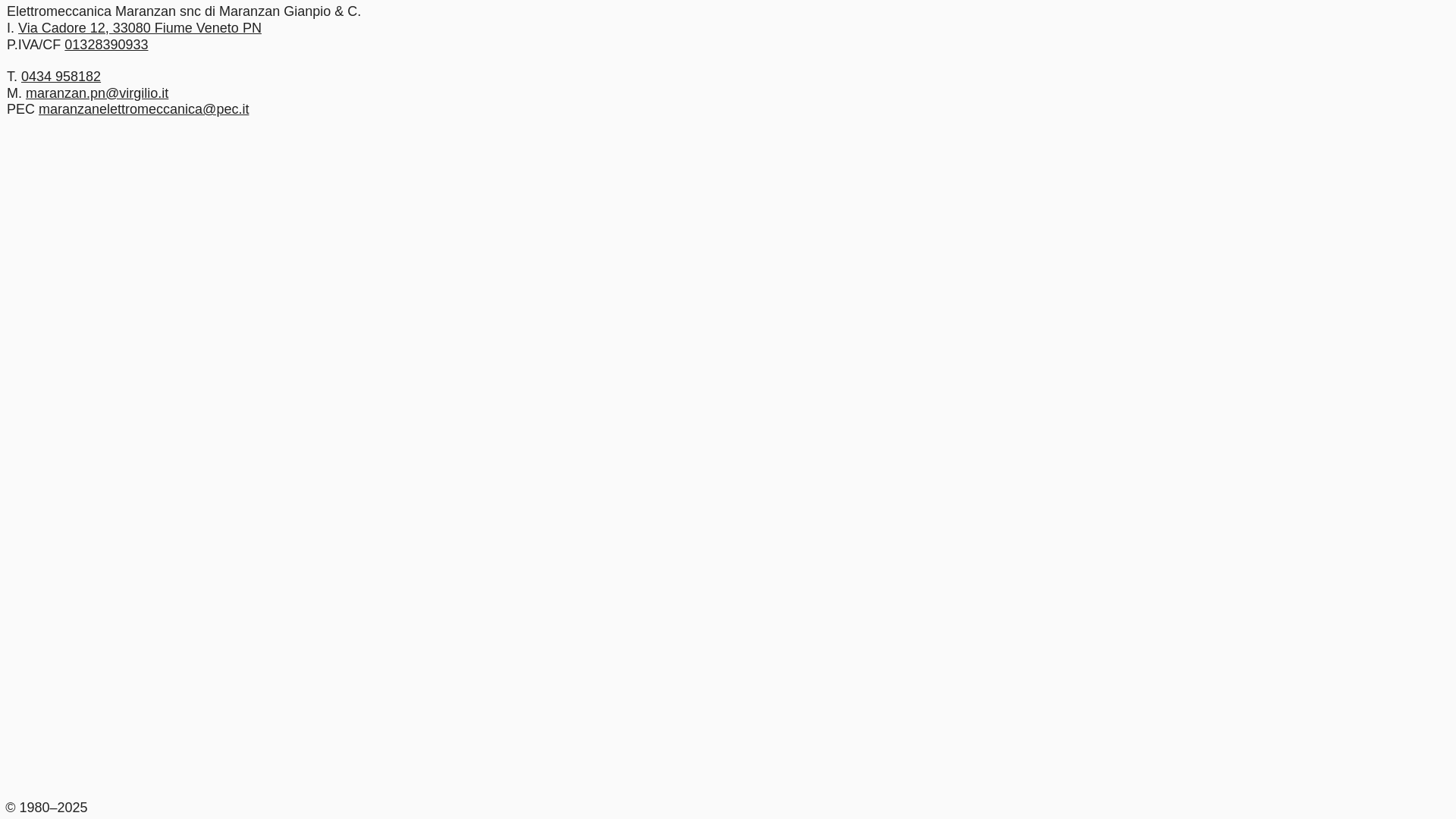 website screenshot of https://elettromeccanica-maranzan.pages.dev/