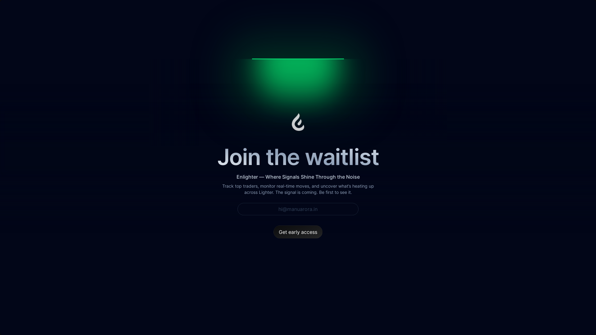 website screenshot of https://enlighter.xyz/