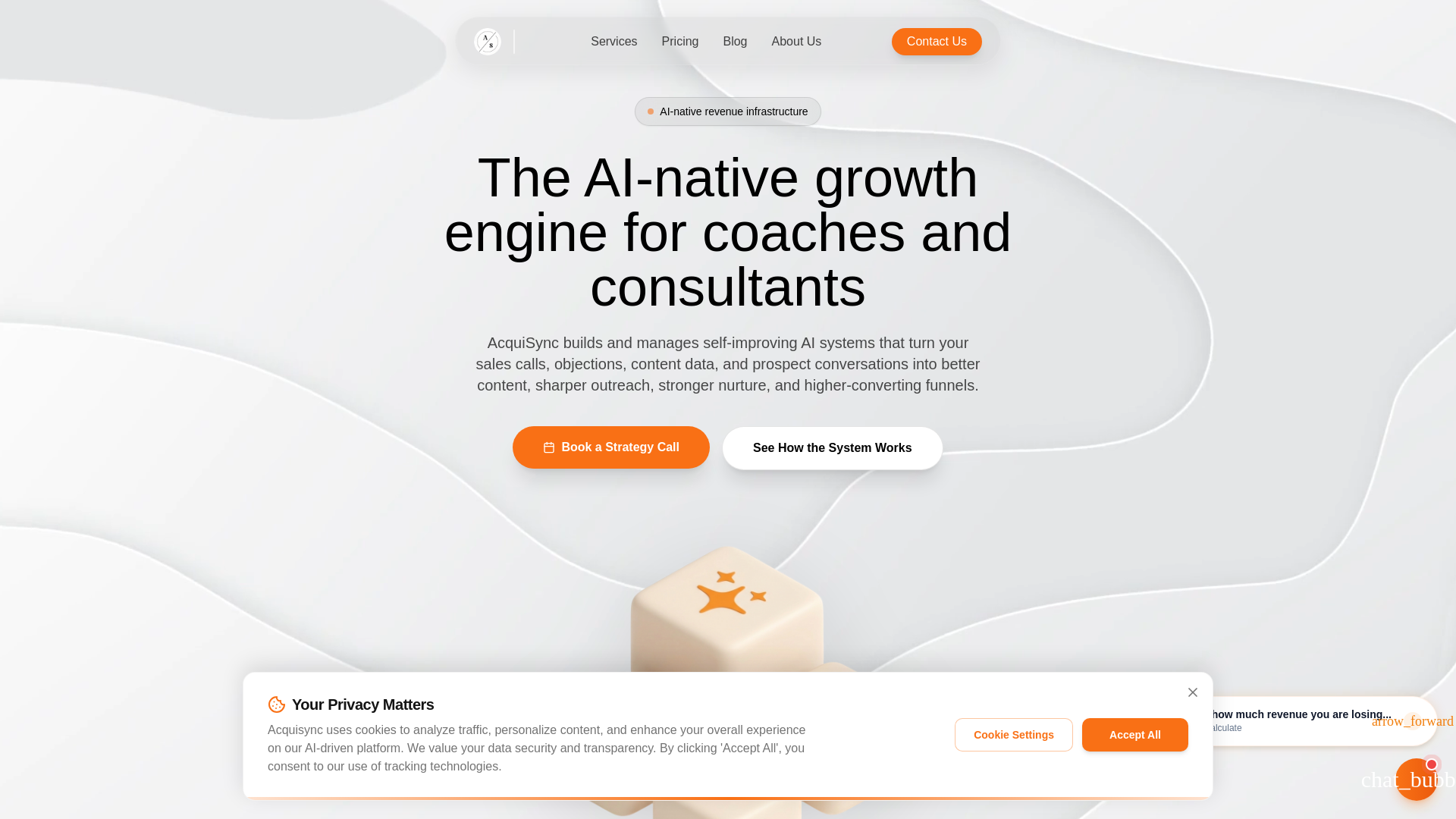 website screenshot of https://acquisync.pages.dev/