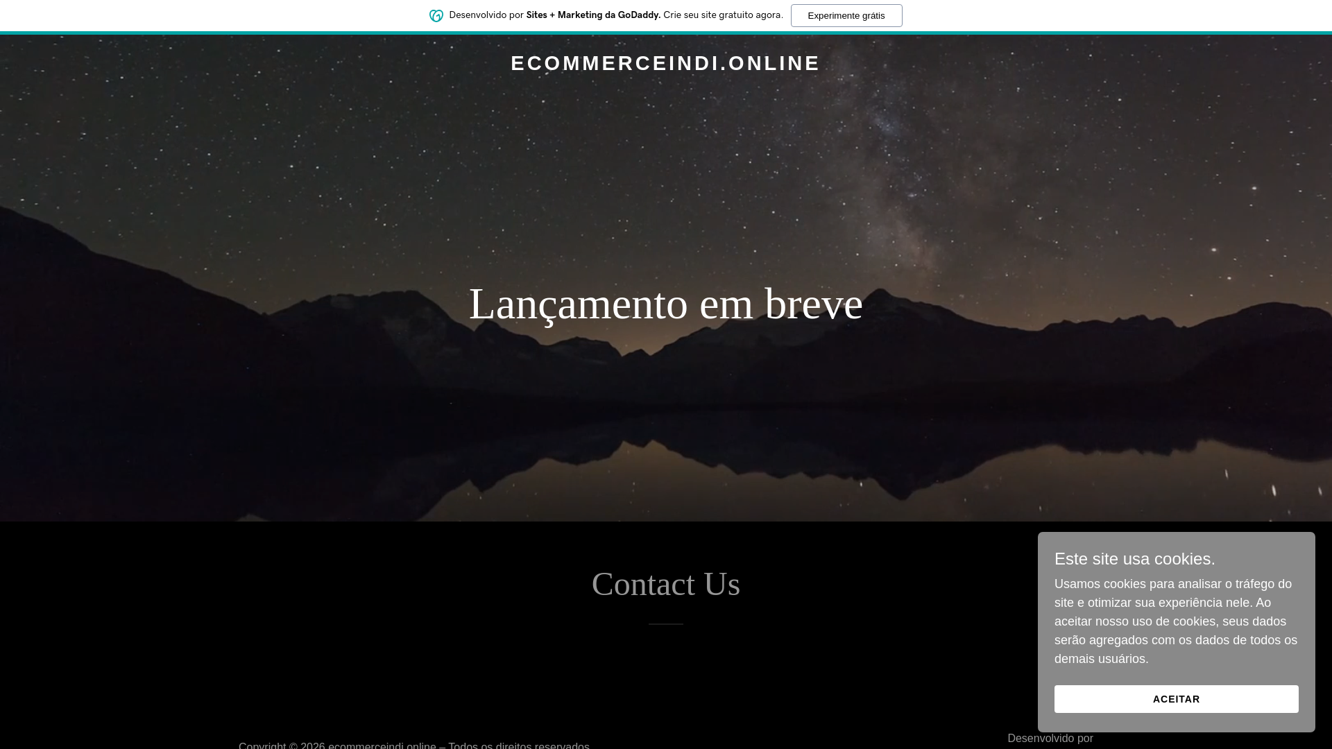 website screenshot of https://ecommerceindi.online/