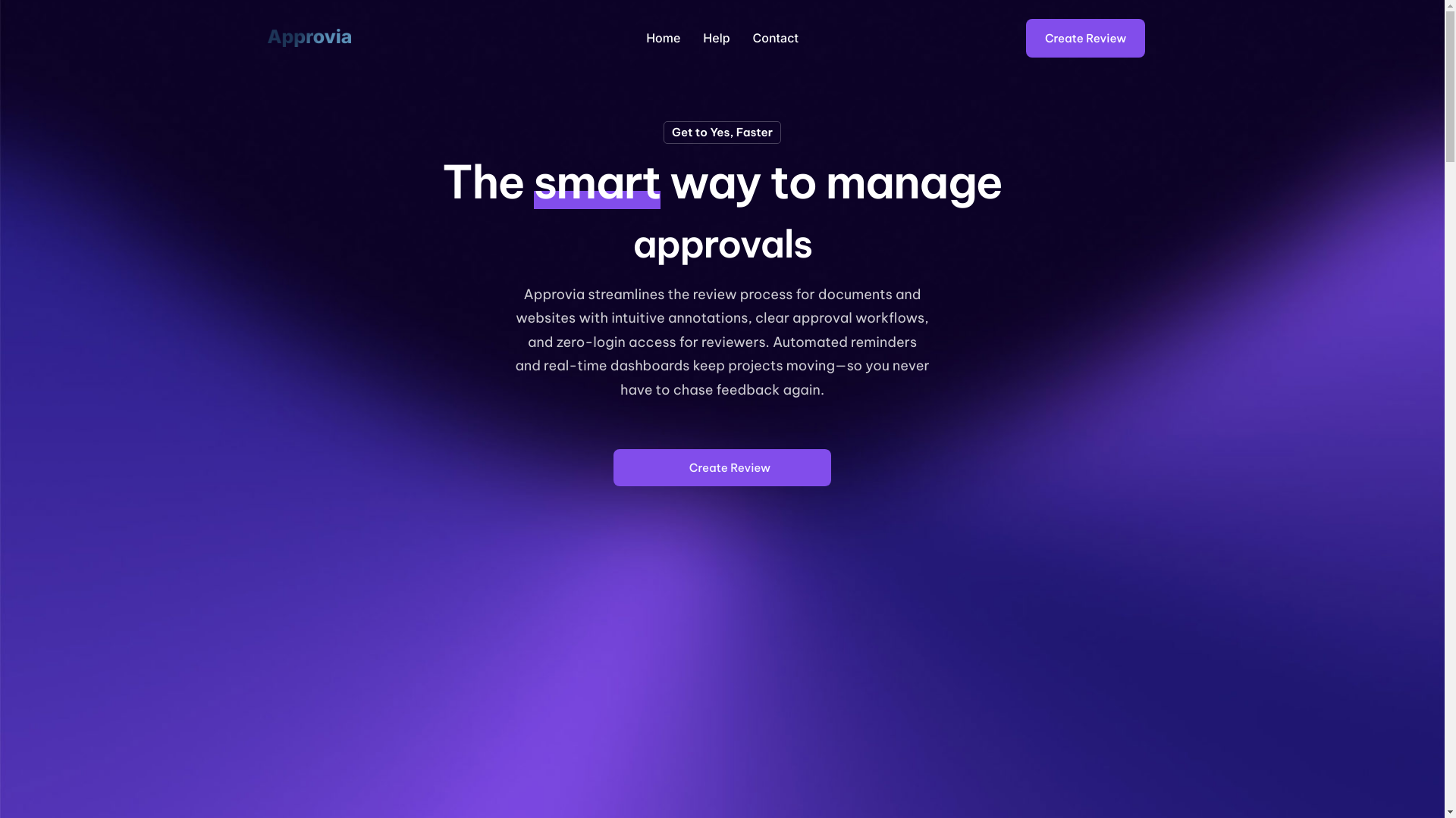 website screenshot of https://approvia.io/