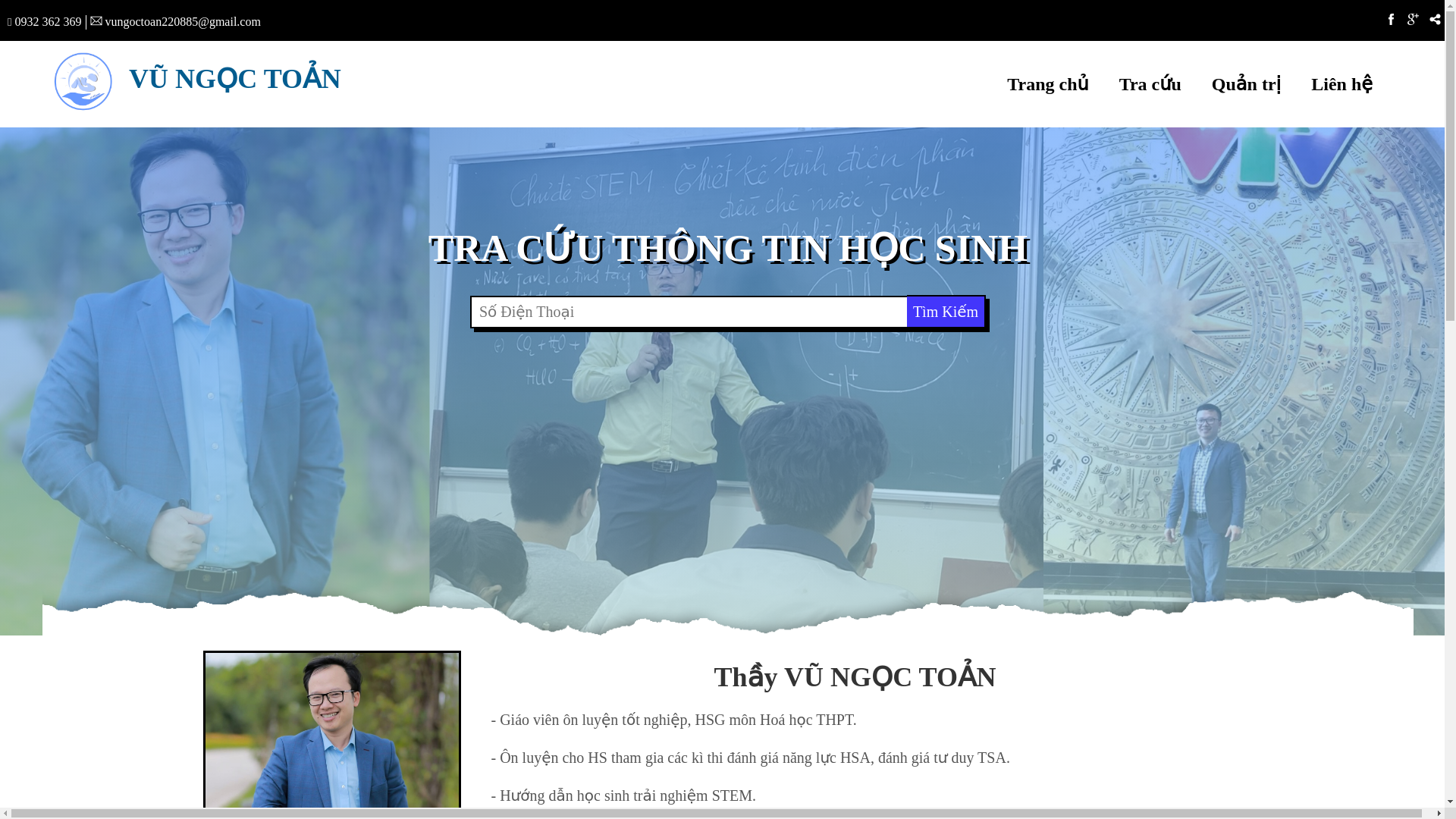 website screenshot of https://hoahocthaytoan.edu.vn/
