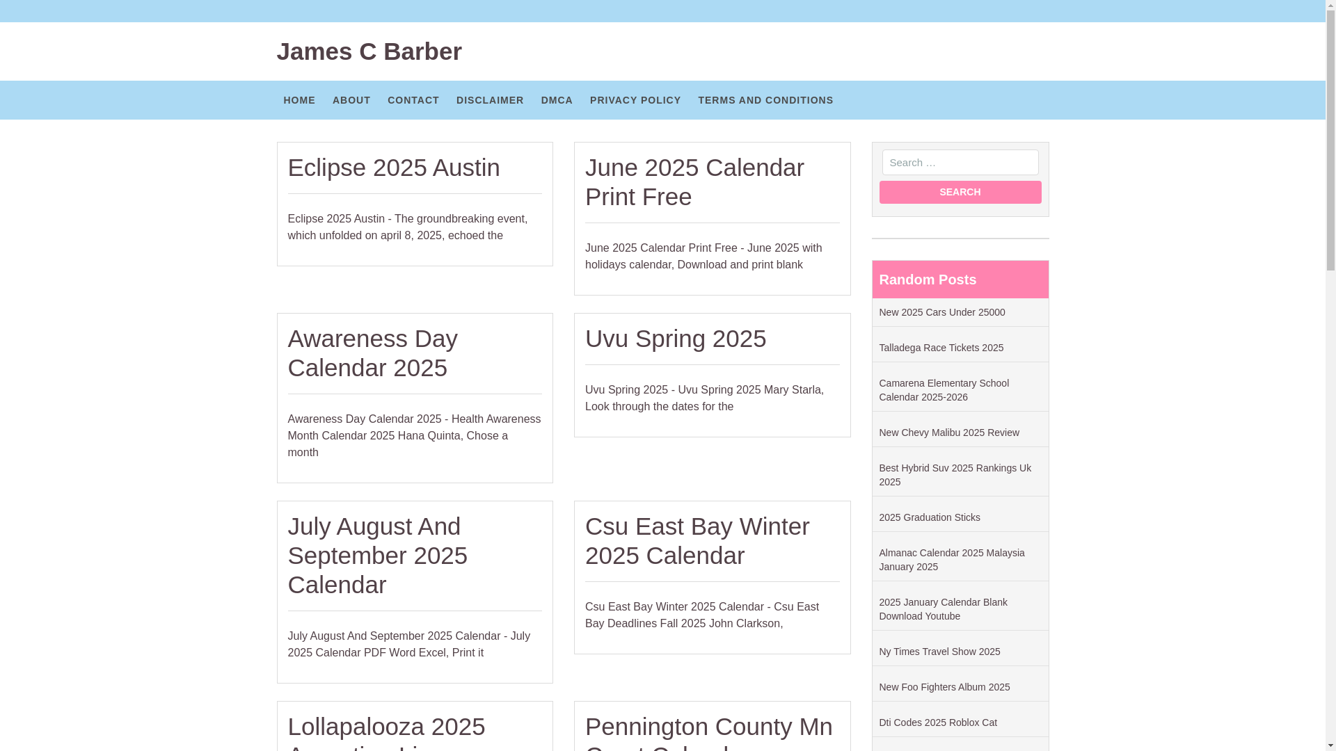 website screenshot of https://jamescbarber.pages.dev/