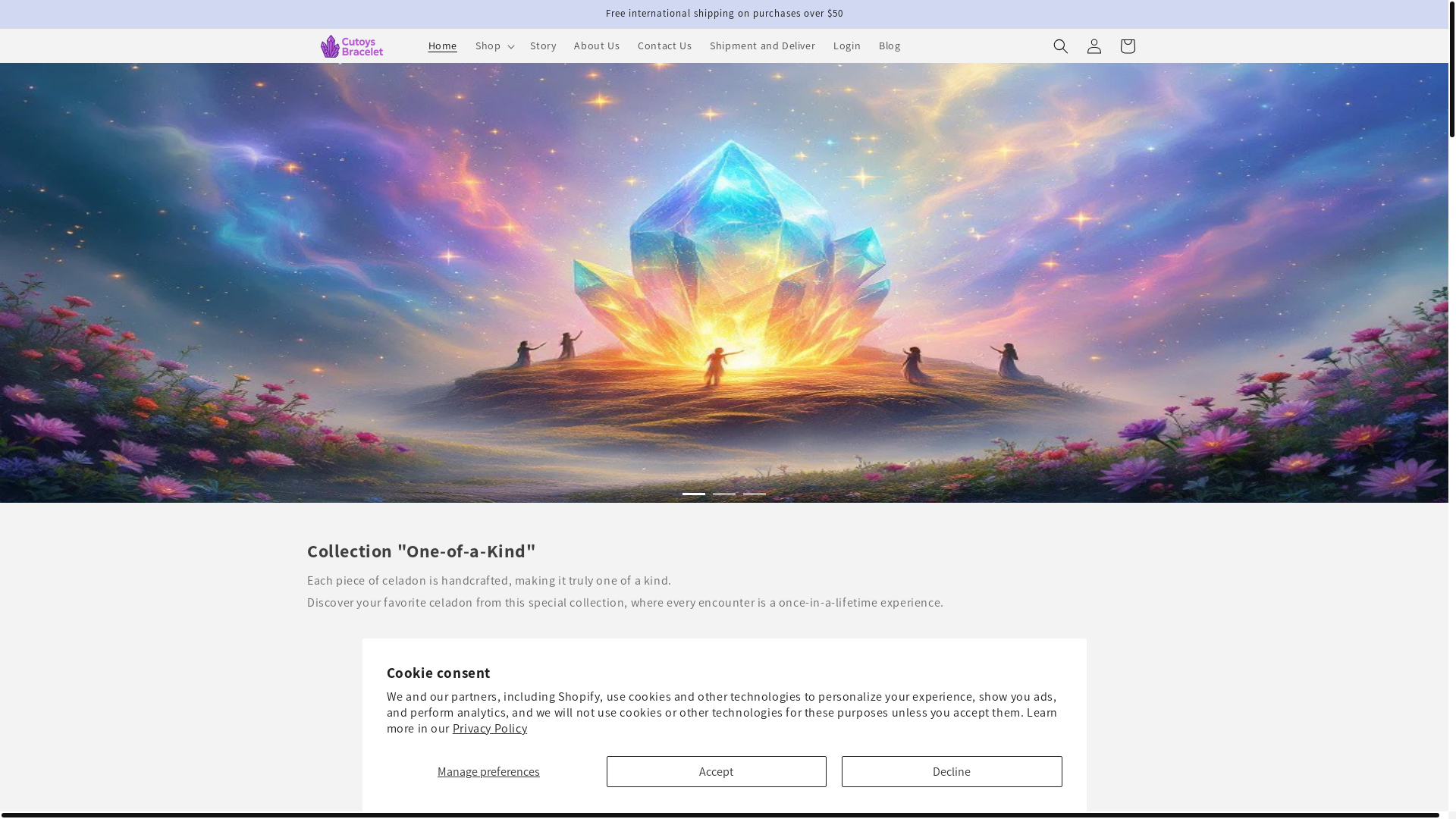 website screenshot of https://ametara.com/
