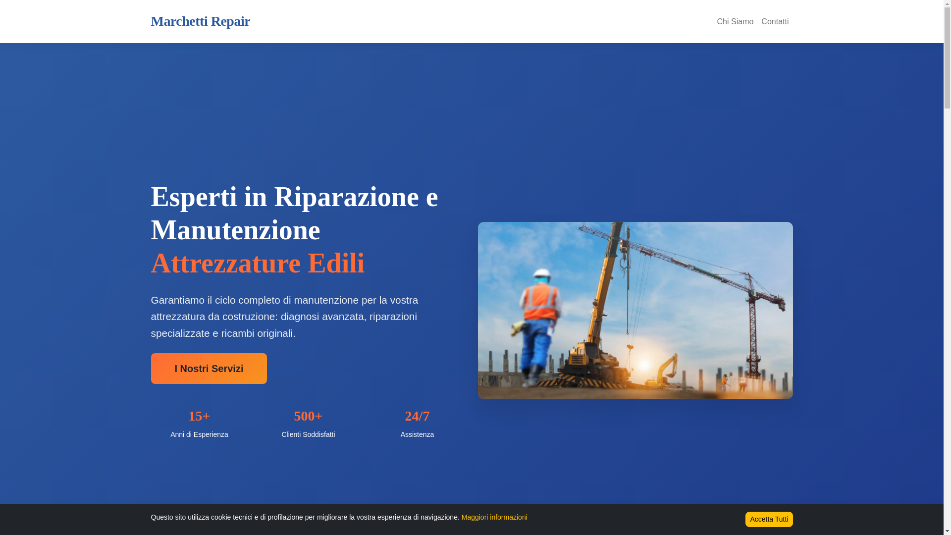 website screenshot of https://marchetti-repair.it/