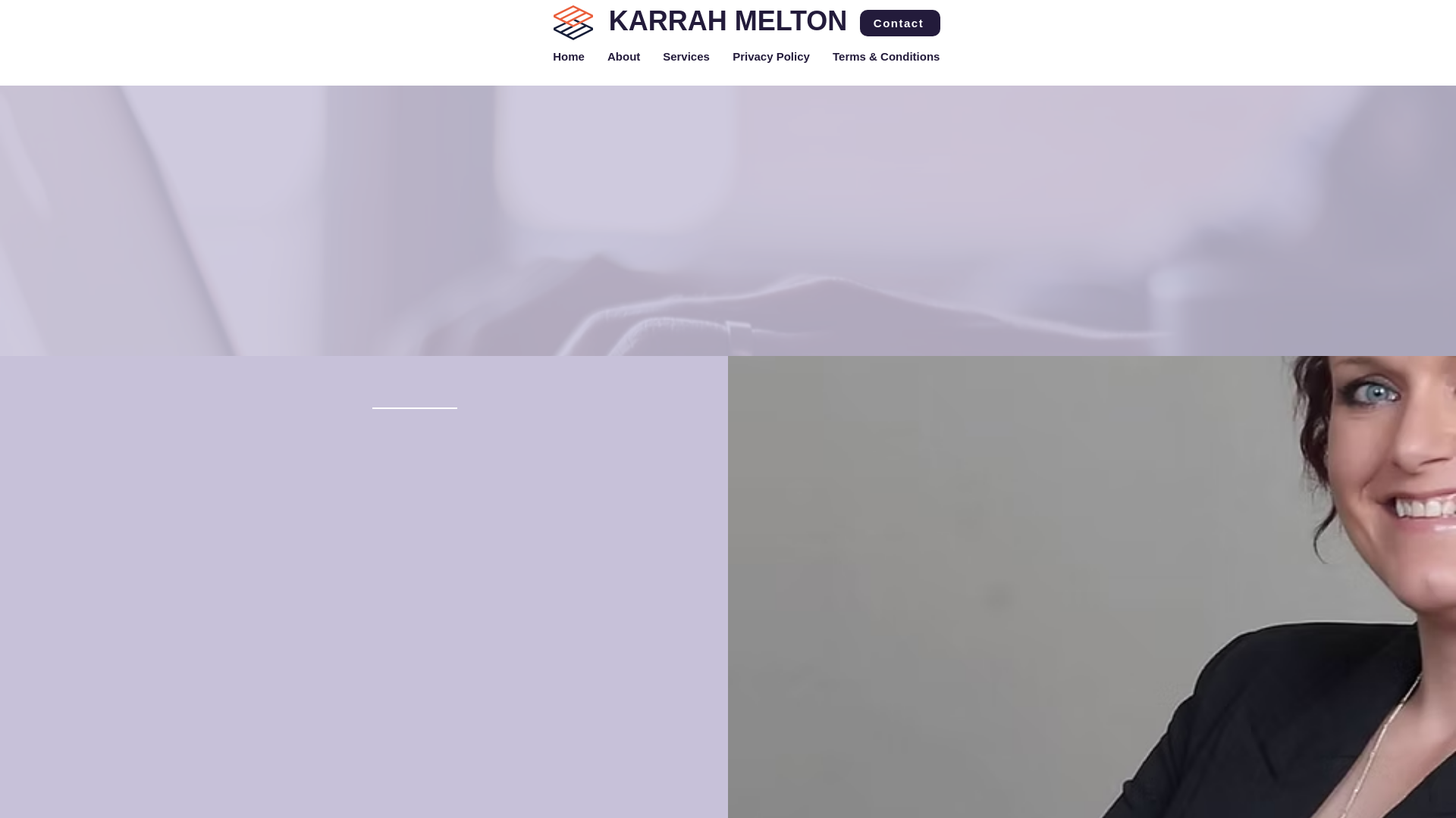 website screenshot of https://karrahmelton.net/