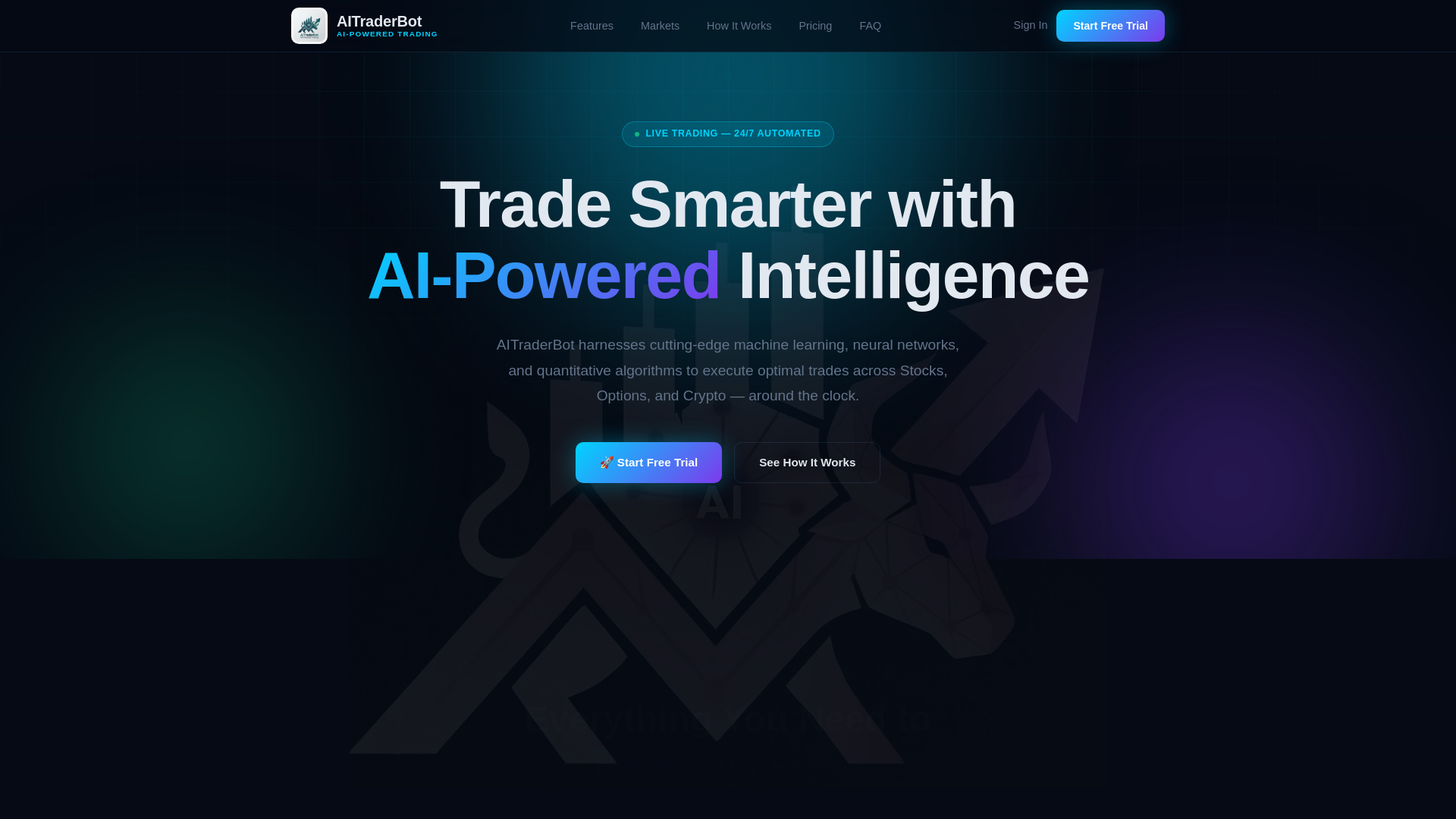 website screenshot of https://aitradersbot.net/