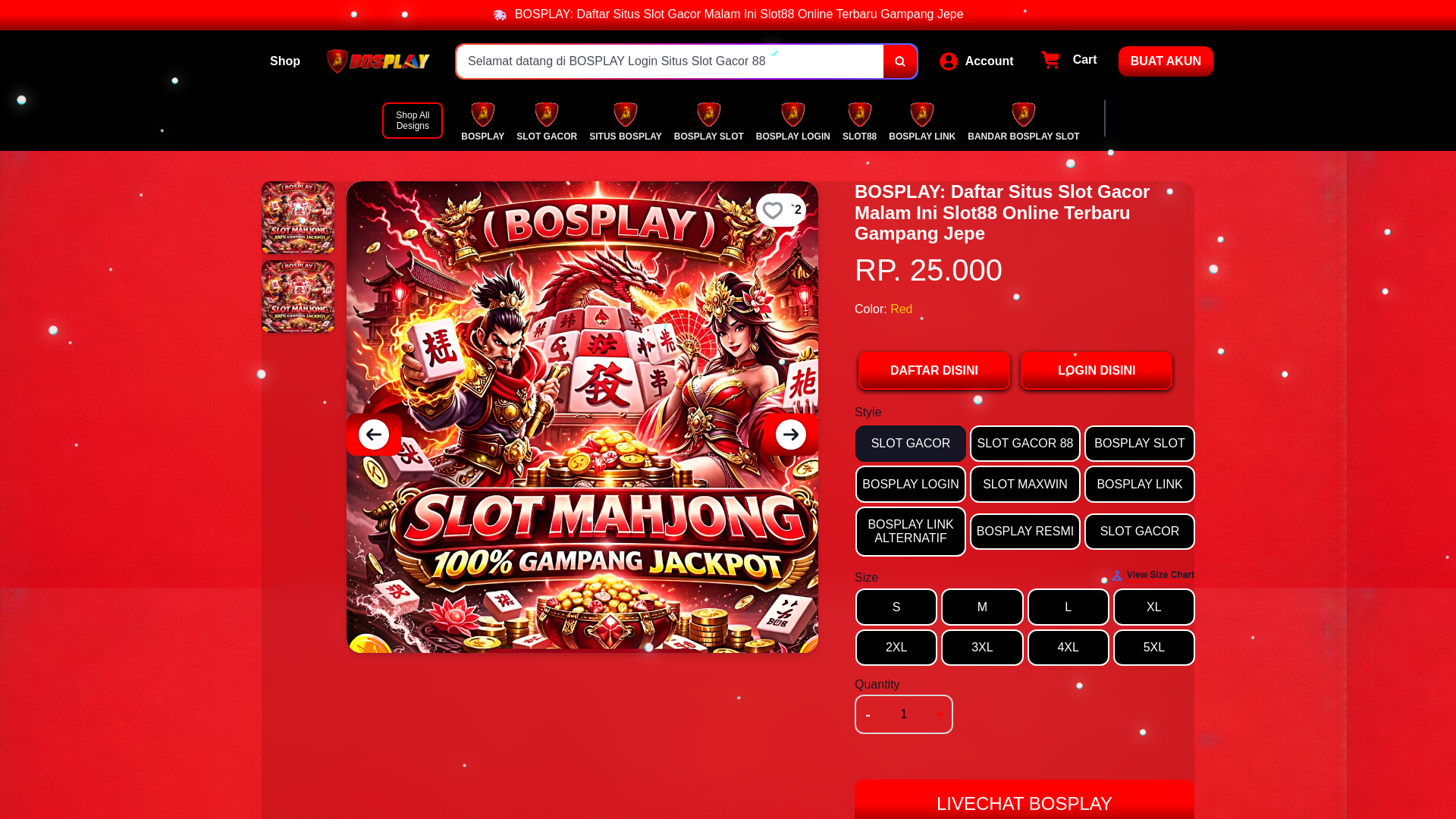 website screenshot of https://bosplay-slotgacor-jackpot.pages.dev/