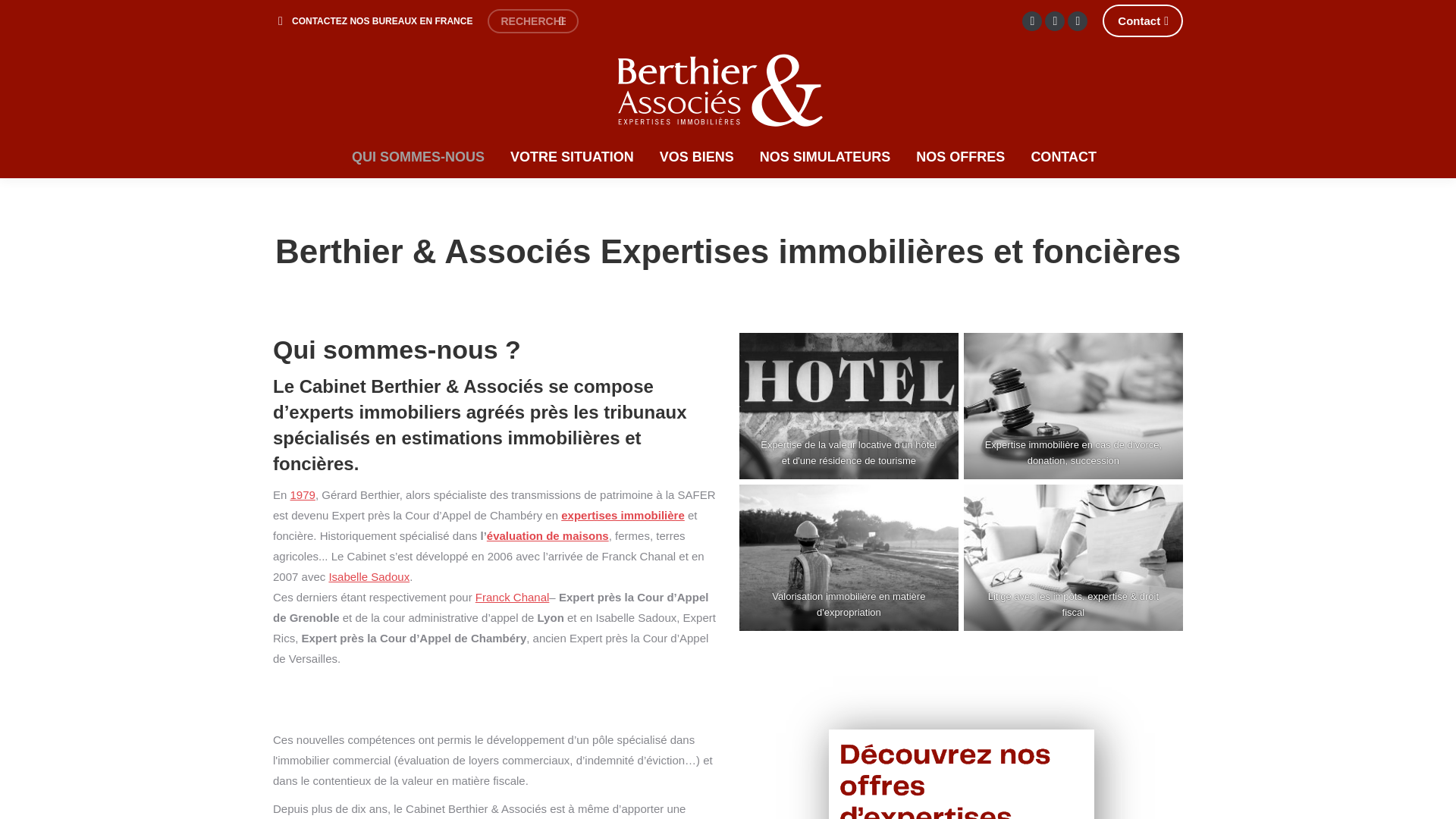 website screenshot of https://berthier-associes.com/