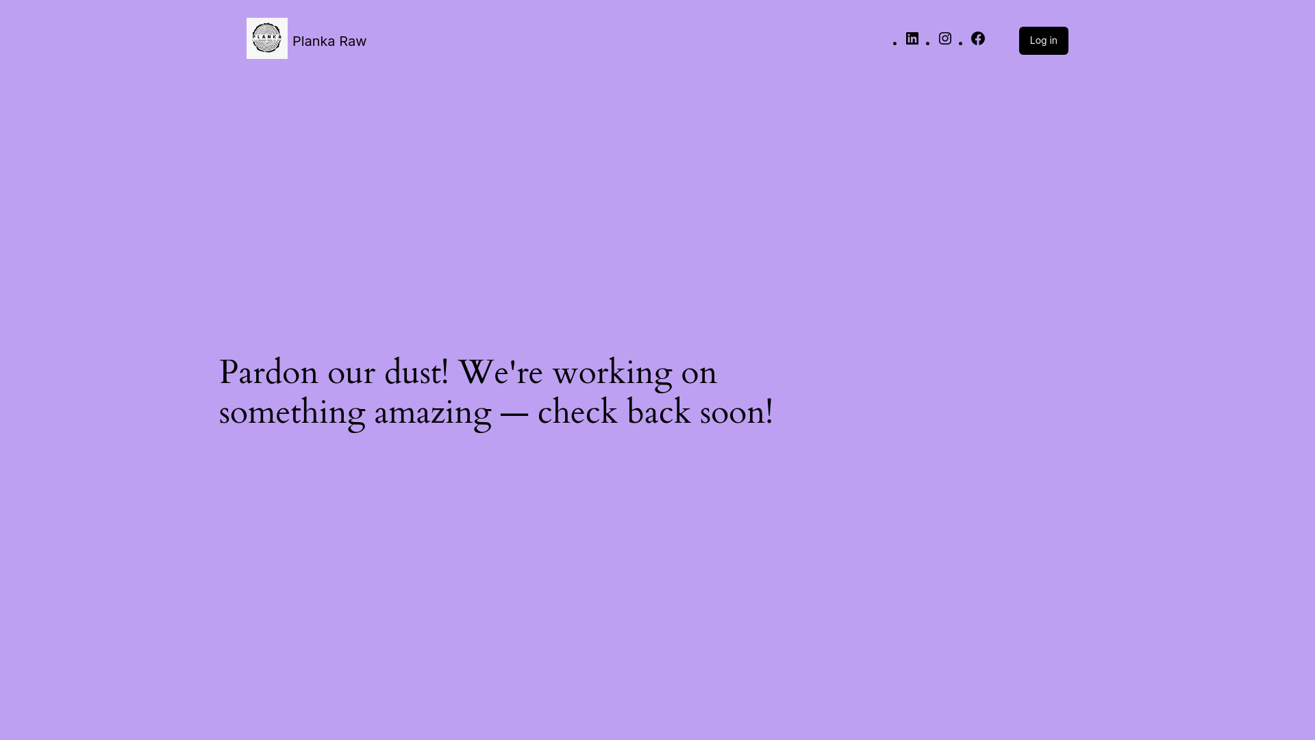 website screenshot of https://plankaraw.co.za/