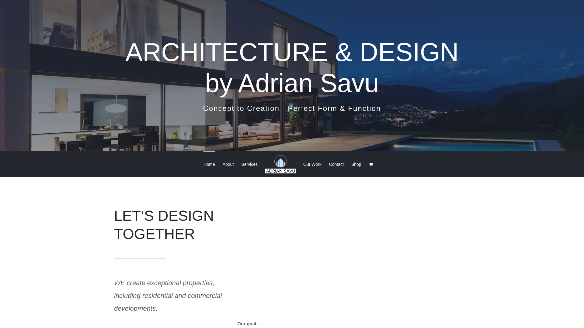 website screenshot of https://interiordesigns.ro