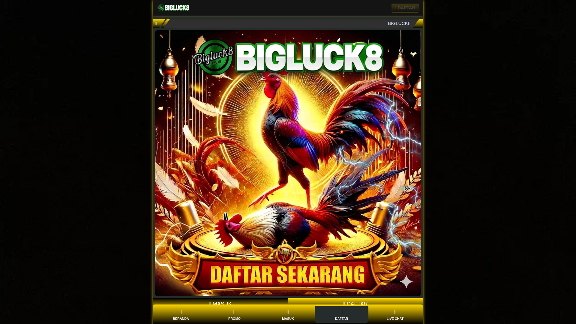 website screenshot of https://bigluck8-slot-gacor.pages.dev/