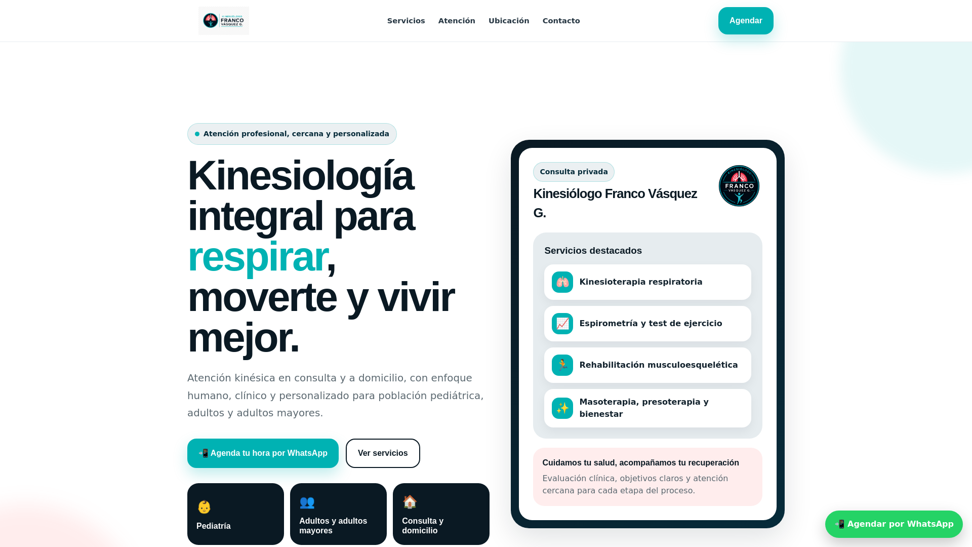 website screenshot of https://kinesiologofrancovasquez.com/