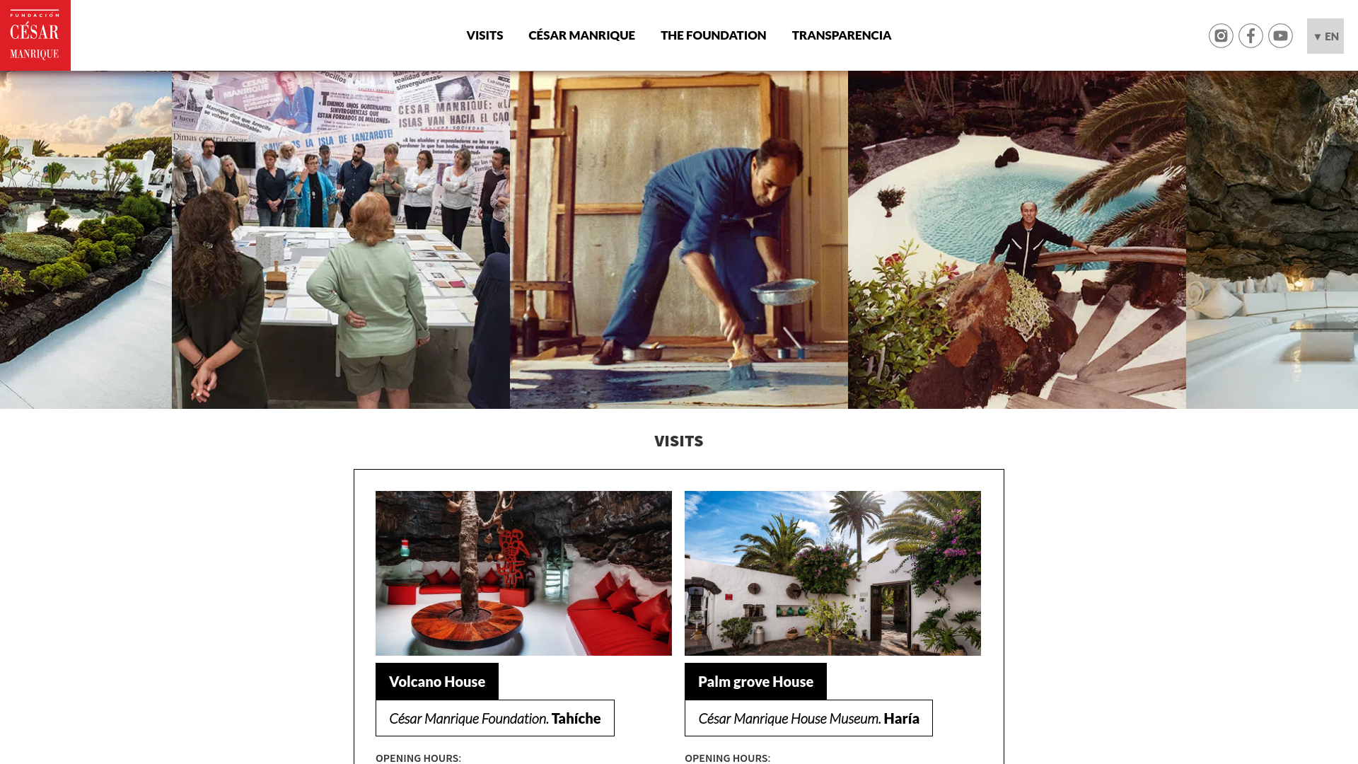 website screenshot of https://fcmanrique.org