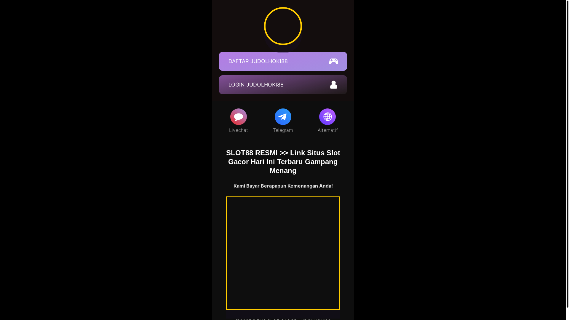 website screenshot of https://judolhoki88-agaksarooooobondan.pages.dev/