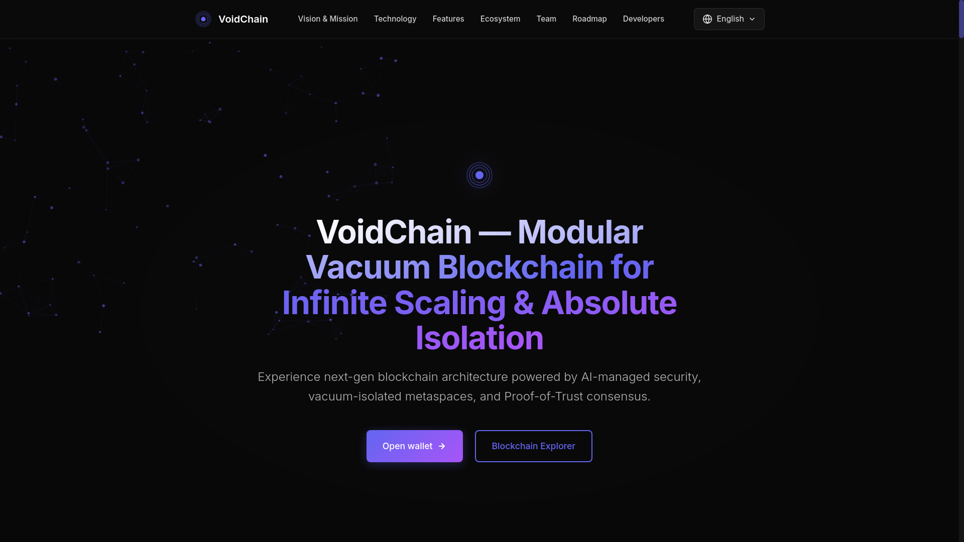 website screenshot of https://voidchain-website.pages.dev/