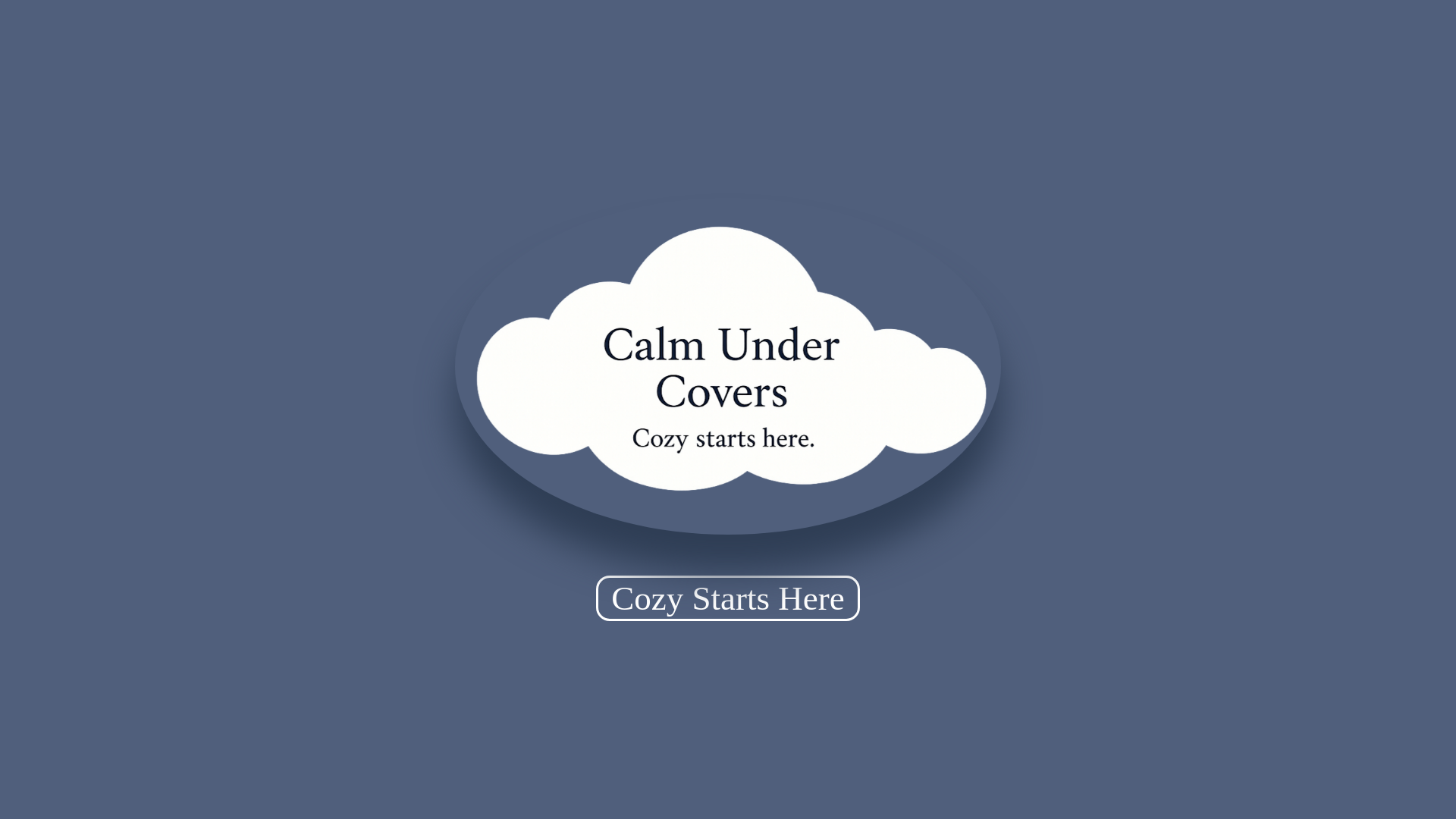 website screenshot of https://calmundercovers.com/